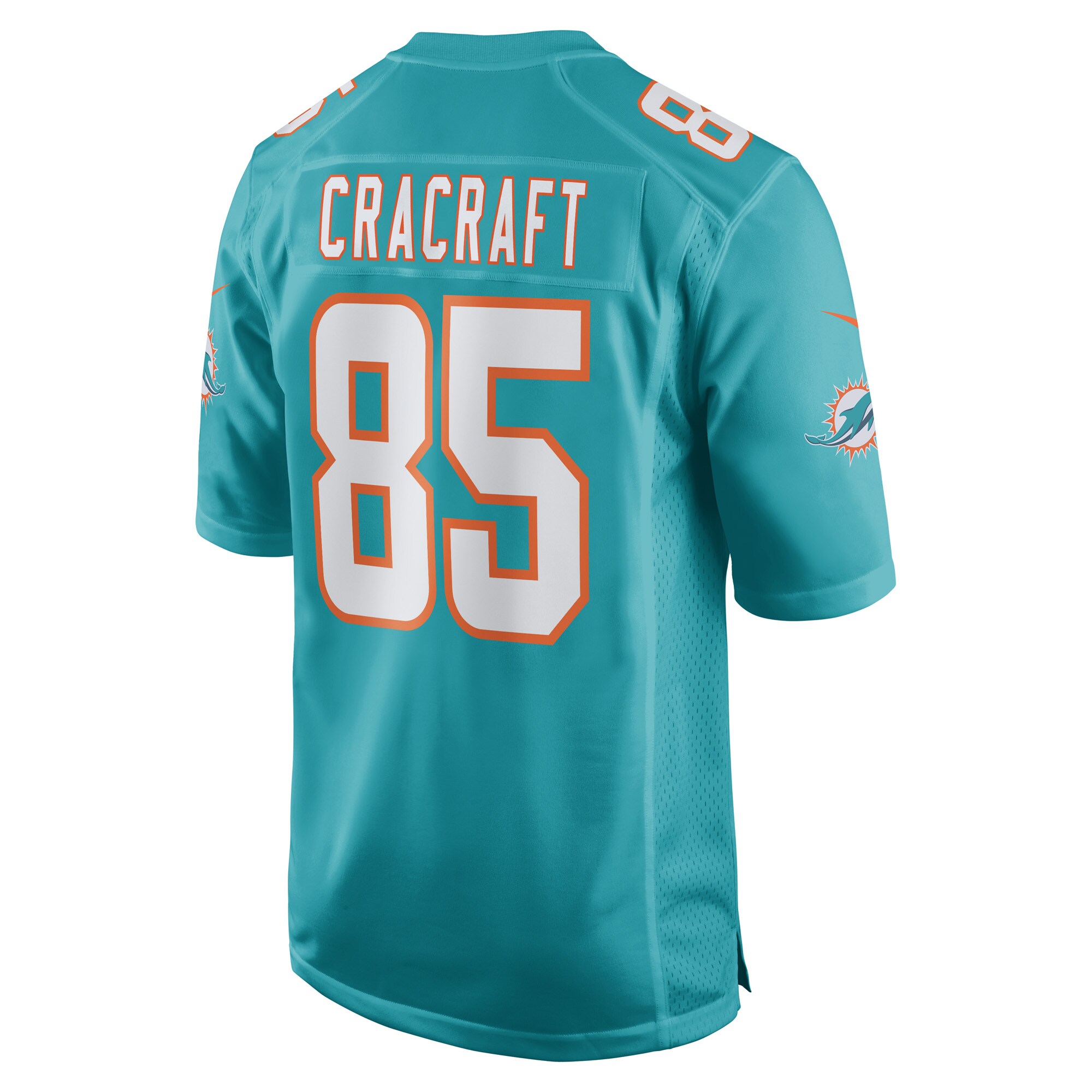 Men's Miami Dolphins River Cracraft Aqua Game Player Jersey JS3948 Saliibo - Image 3