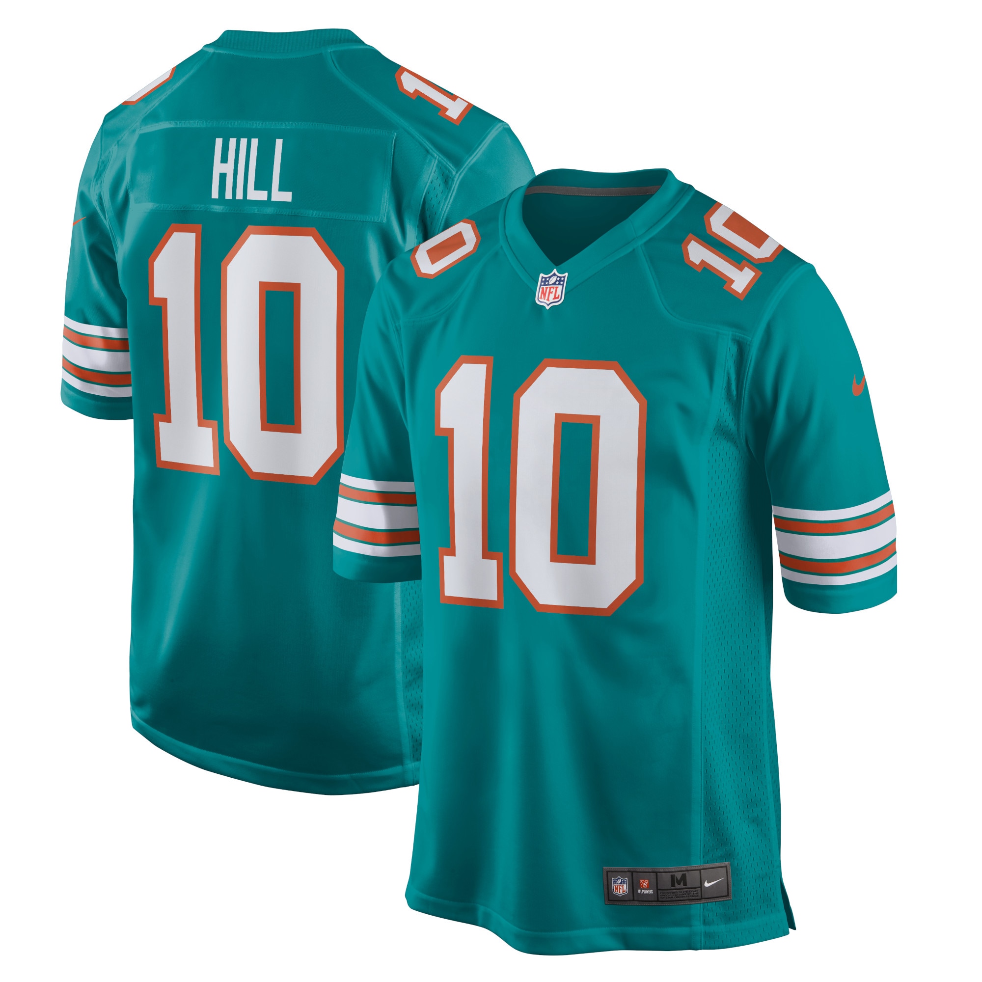 Men's Miami Dolphins Tyreek Hill Aqua Alternate Game Jersey JS9389 Saliibo