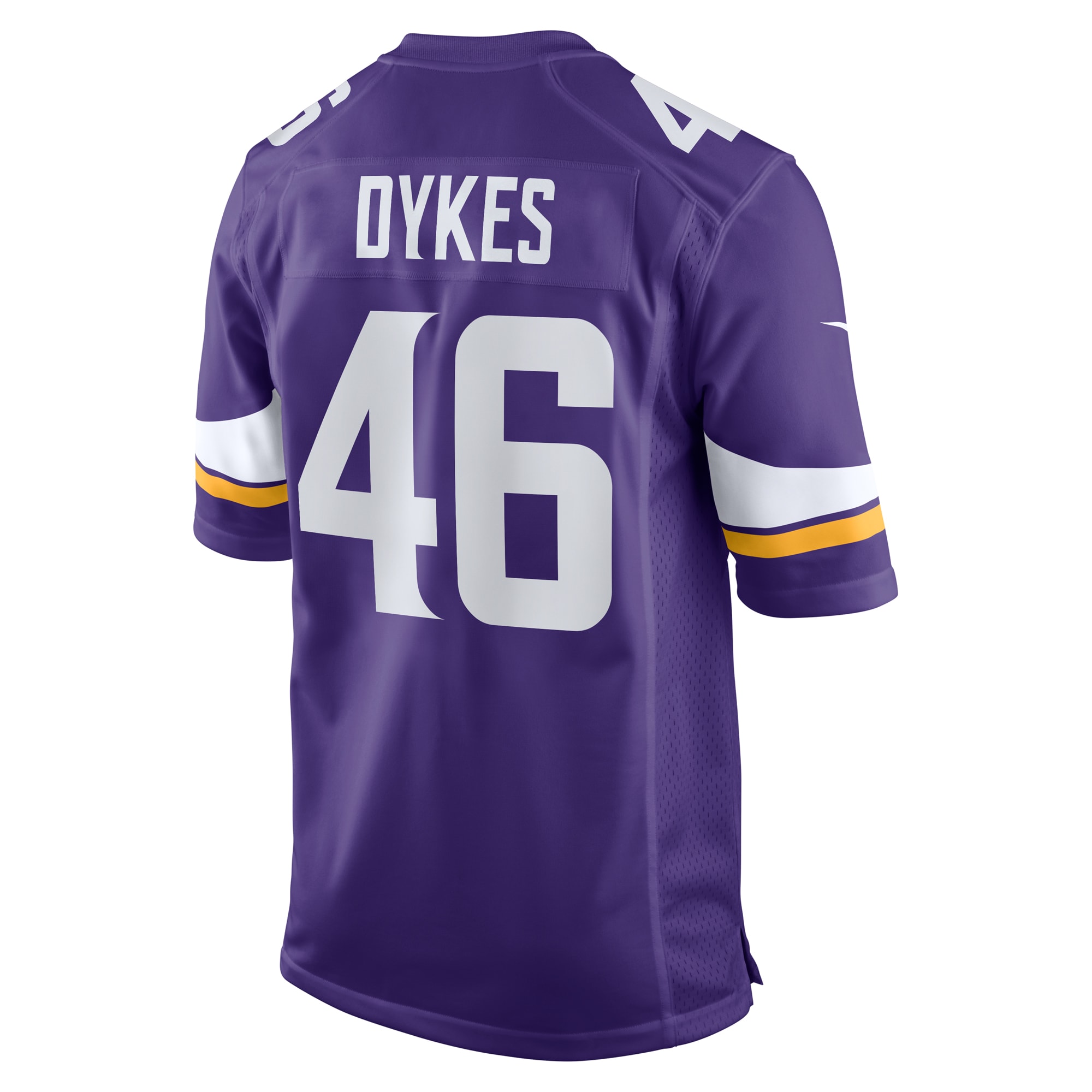 Men's Minnesota Vikings Aaron Dykes Purple Team Game Jersey JS6297 Saliibo - Image 3