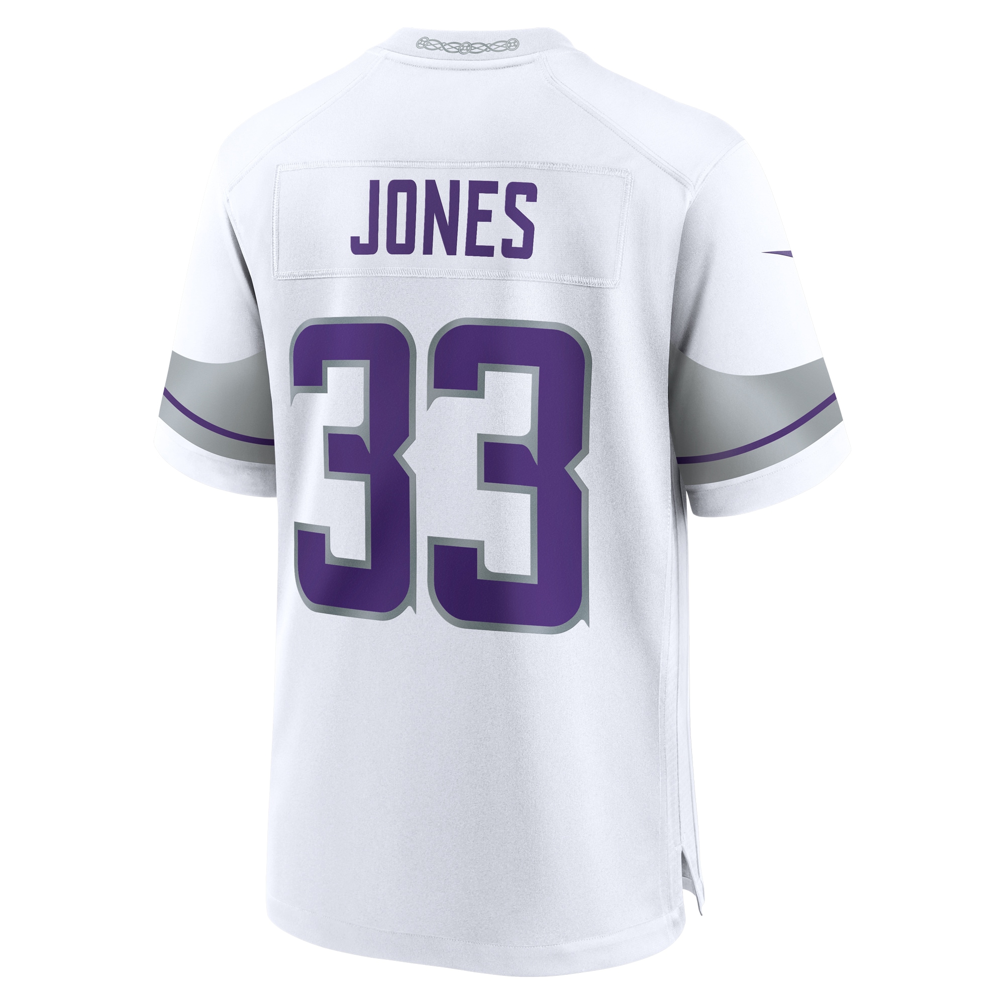 Men's Minnesota Vikings Aaron Jones White Alternate Game Player Jersey JS4762 Saliibo - Image 3