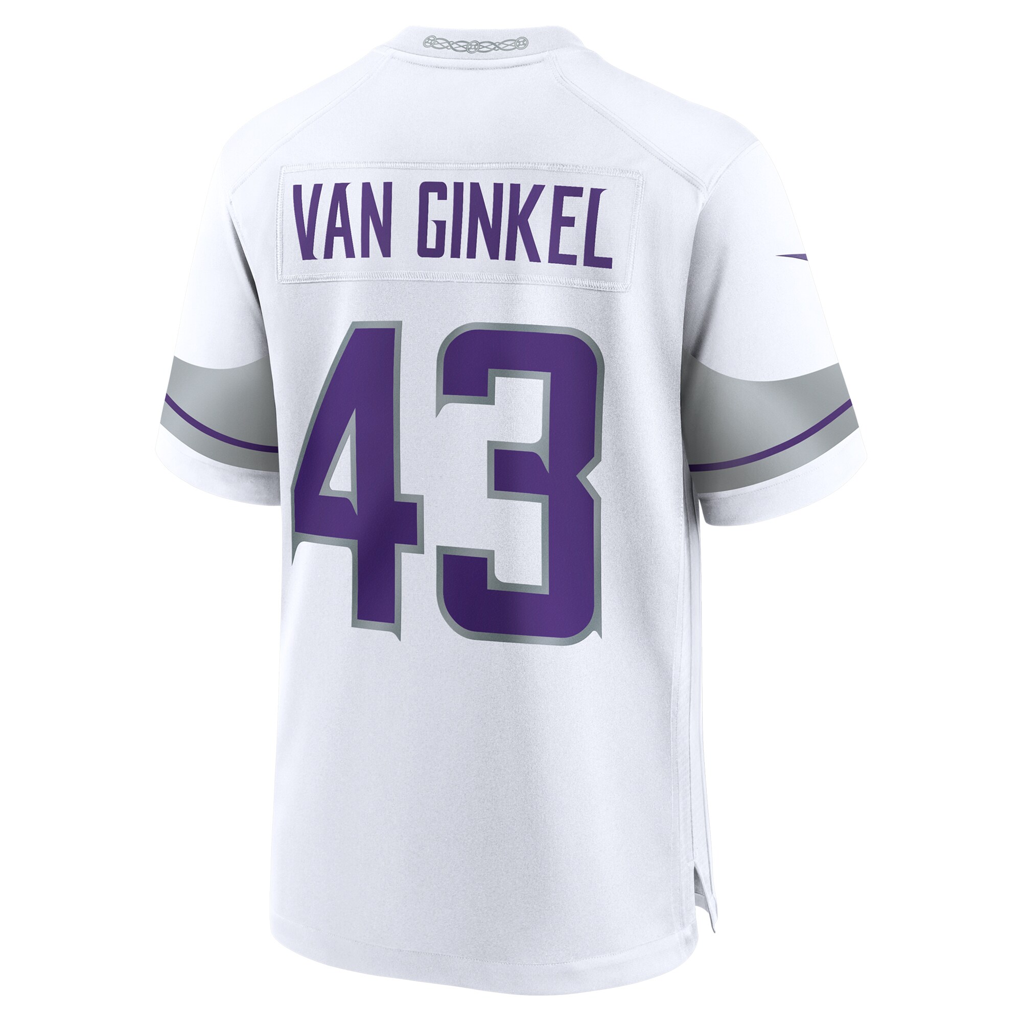 Men's Minnesota Vikings Andrew Van Ginkel White Alternate Game Jersey JS8786 Saliibo - Image 3