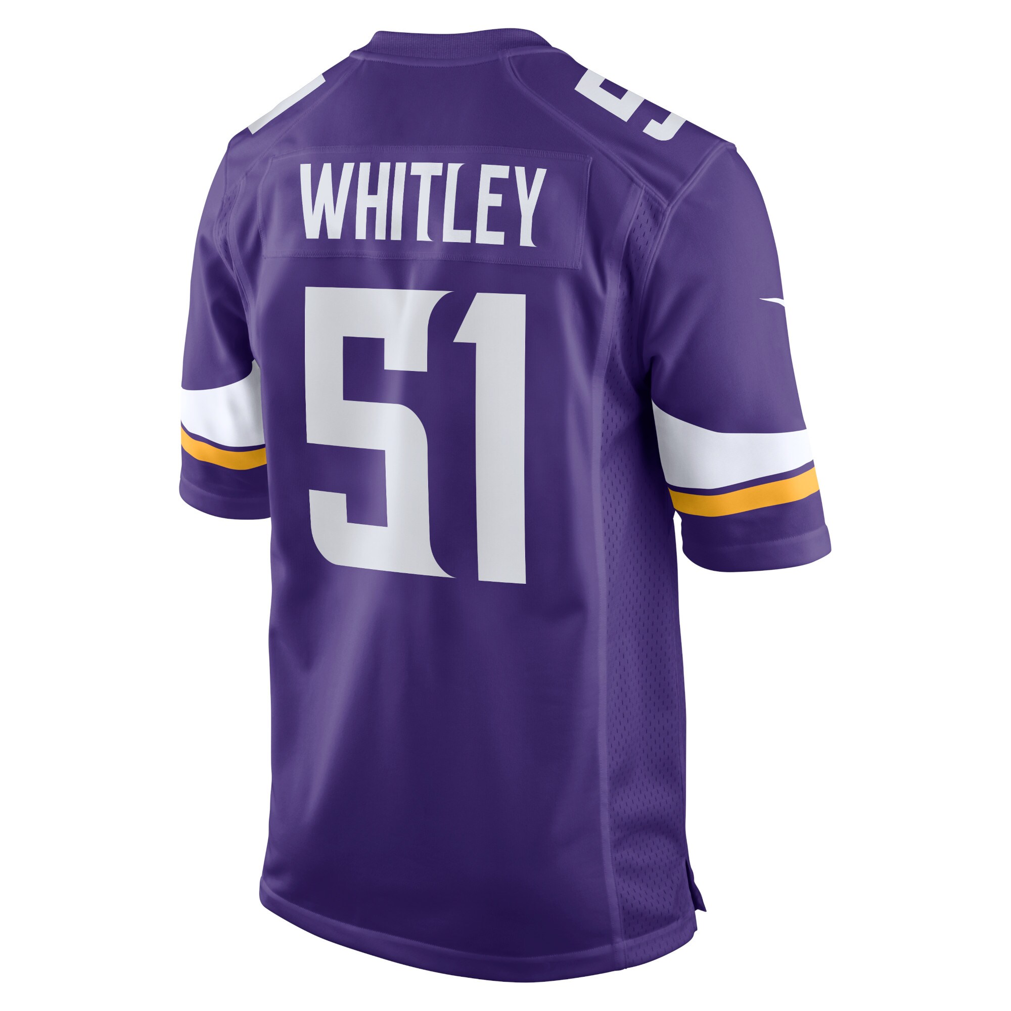 Men's Minnesota Vikings Benton Whitley Purple Home Game Player Jersey JS6374 Saliibo - Image 3