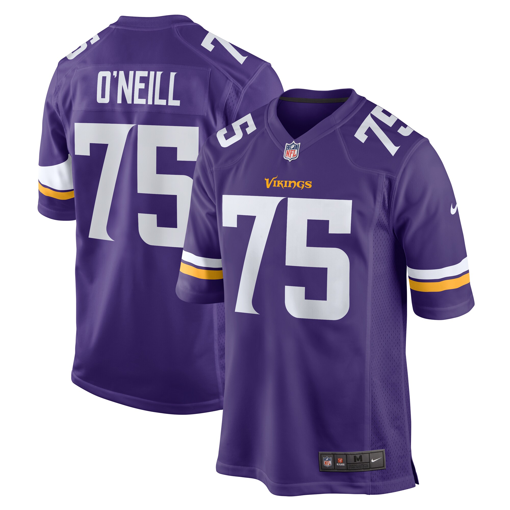 Men's Minnesota Vikings Brian O'Neill Purple Game Jersey JS4510 Saliibo