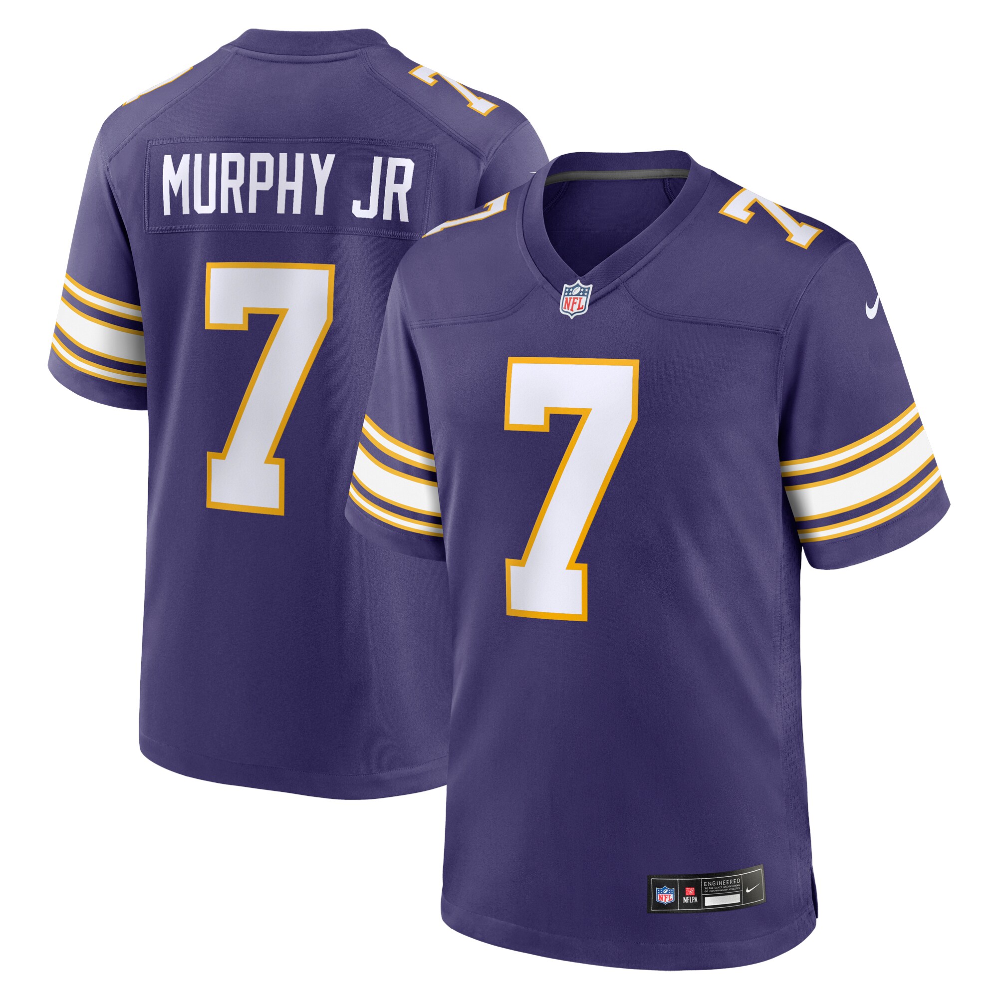 Men's Minnesota Vikings Byron Murphy Jr. Purple Classic Player Game Jersey JS8946 Saliibo
