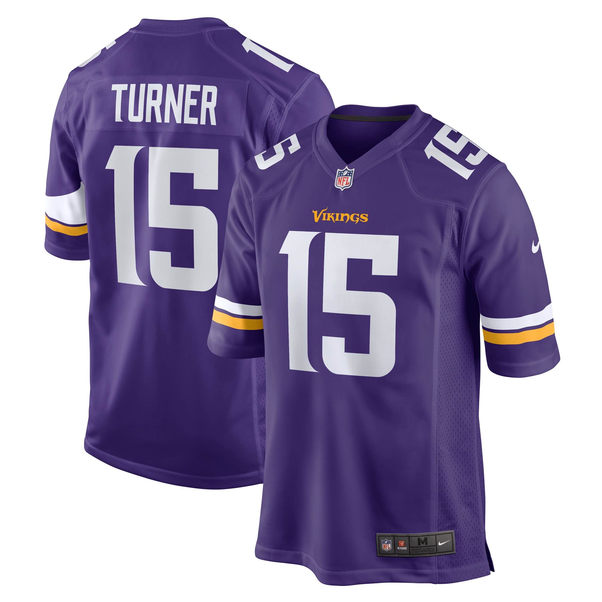 Men's Minnesota Vikings Dallas Turner Purple Game Jersey JS2015 Saliibo