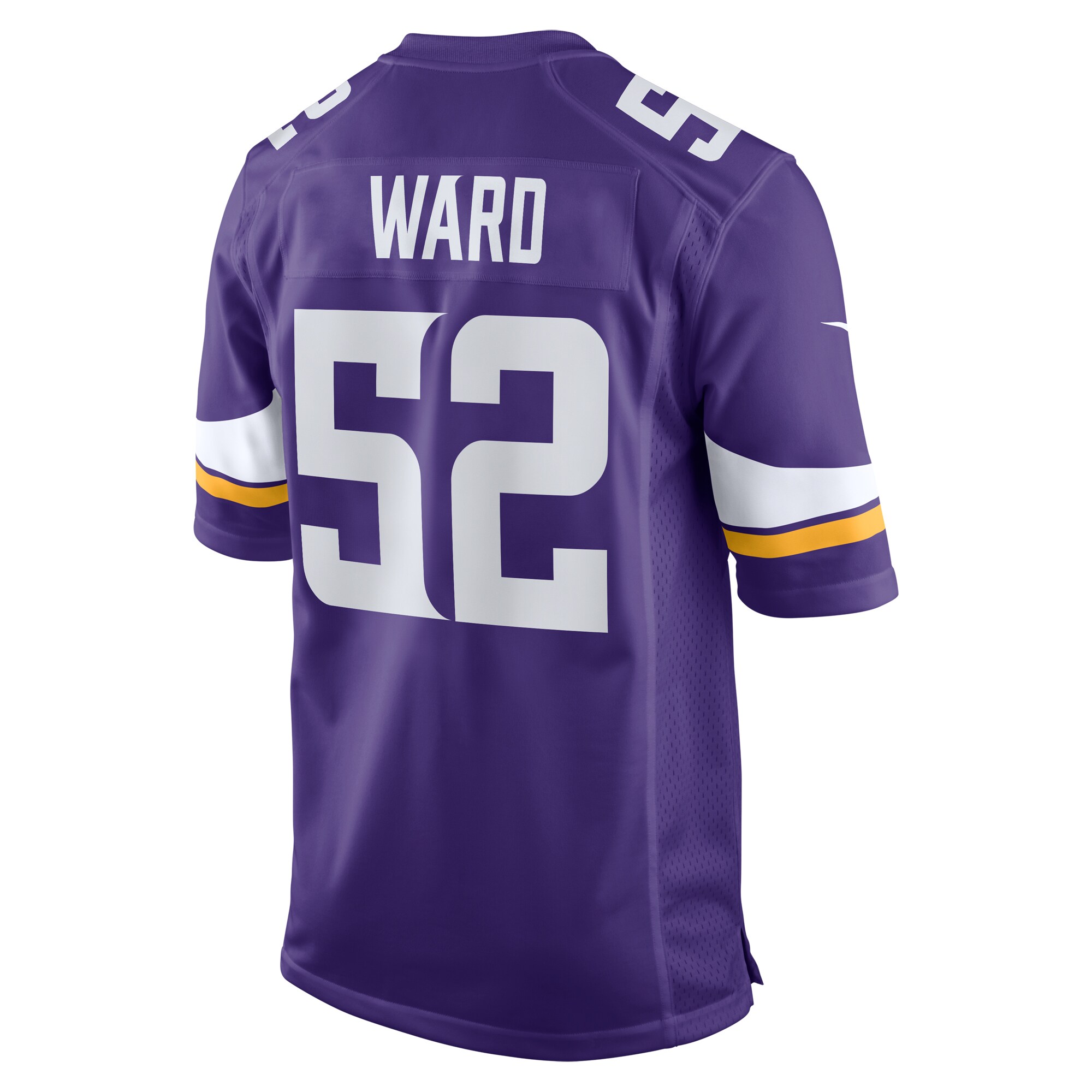 Men's Minnesota Vikings Jihad Ward Purple Team Game Jersey JS9594 Saliibo - Image 3