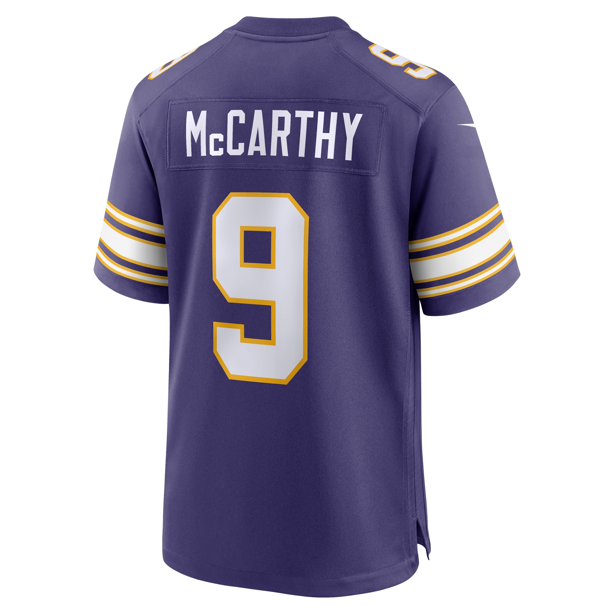 Men's Minnesota Vikings J.J. McCarthy Purple 2nd Alternate Player Game Jersey JS7179 Saliibo - Image 3
