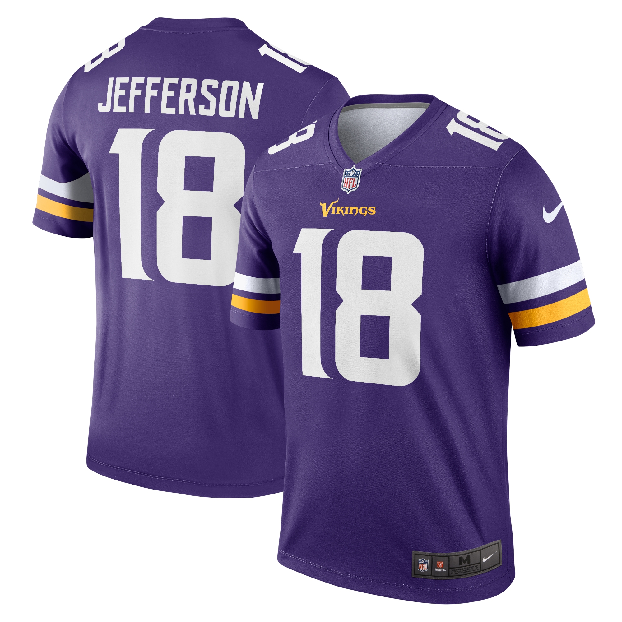 Men's Minnesota Vikings Justin Jefferson Purple Alternate Legend Player Performance Top JS4896 Saliibo