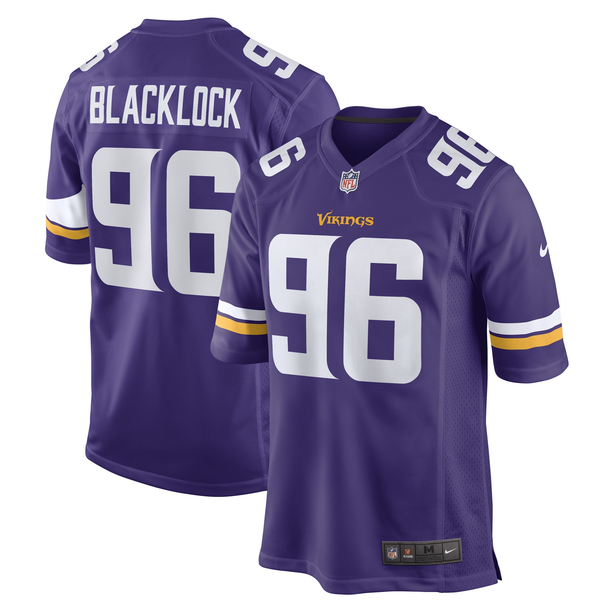 Men's Minnesota Vikings Ross Blacklock Purple Game Player Jersey JS5989 Saliibo
