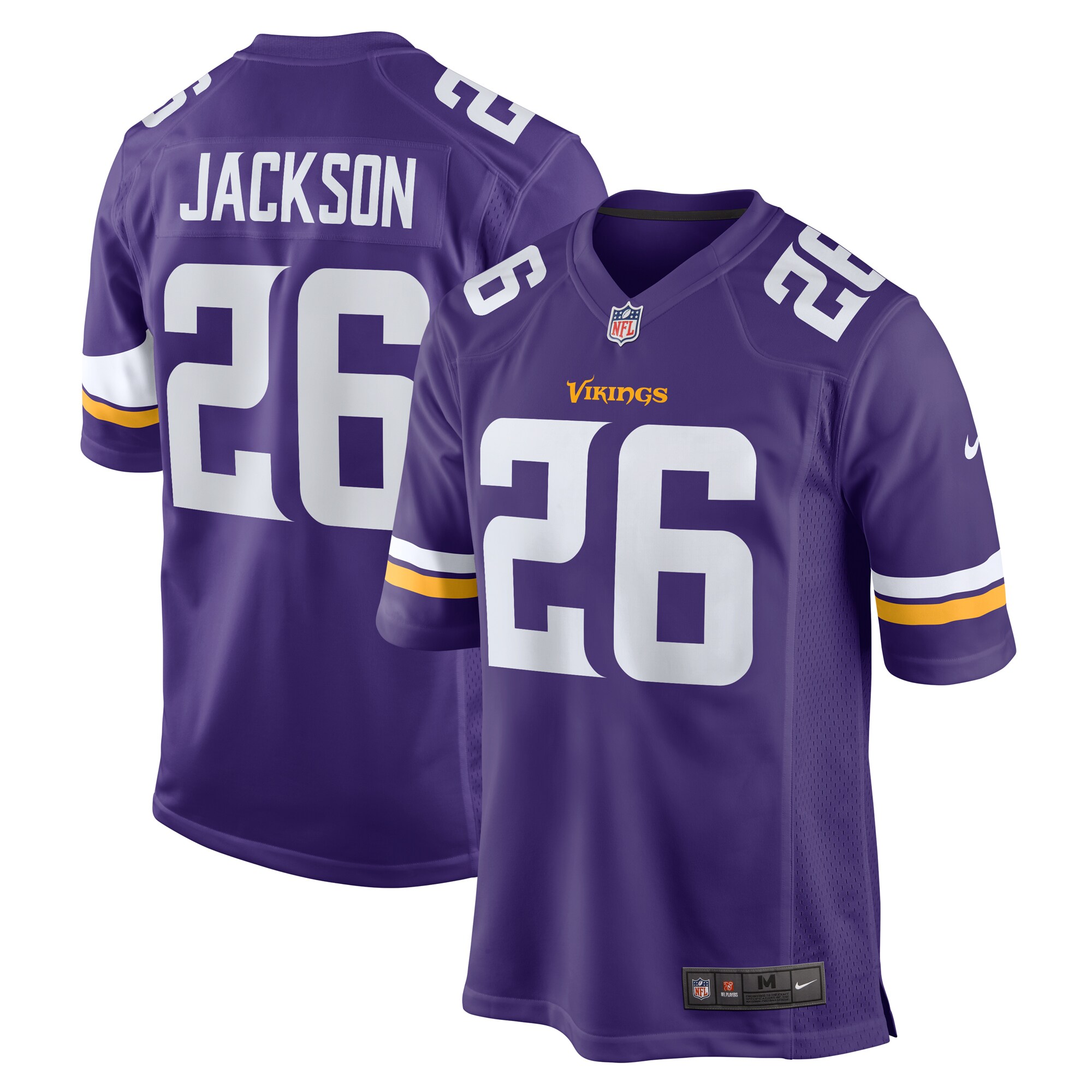 Men's Minnesota Vikings Theo Jackson Purple Game Jersey JS1580 Saliibo