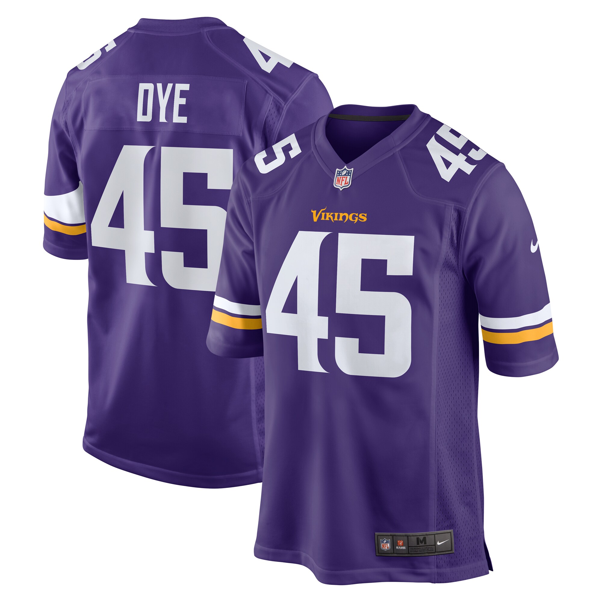 Men's Minnesota Vikings Troy Dye Purple Game Jersey JS9433 Saliibo