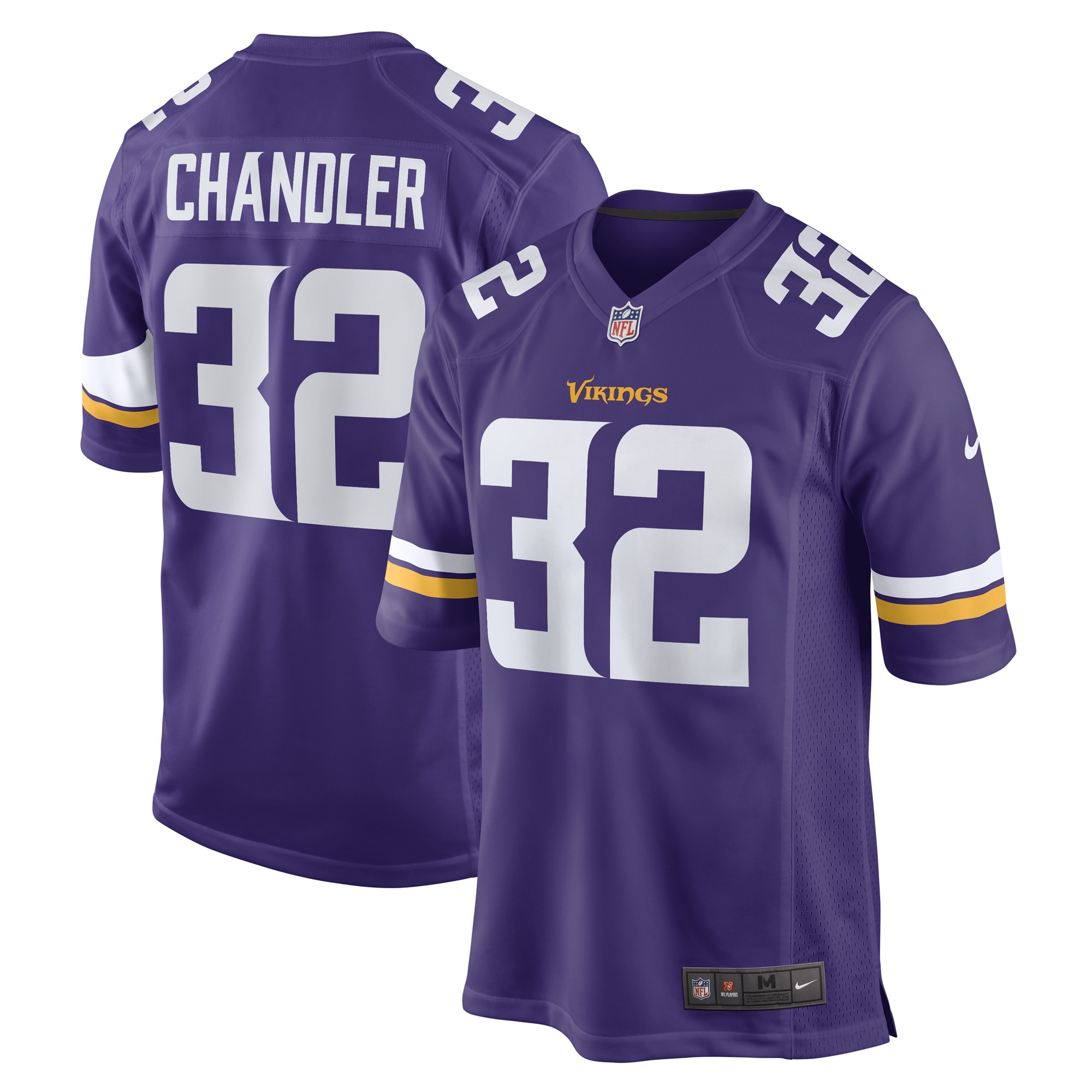 Men's Minnesota Vikings Ty Chandler Purple Game Player Jersey JS5886 Saliibo