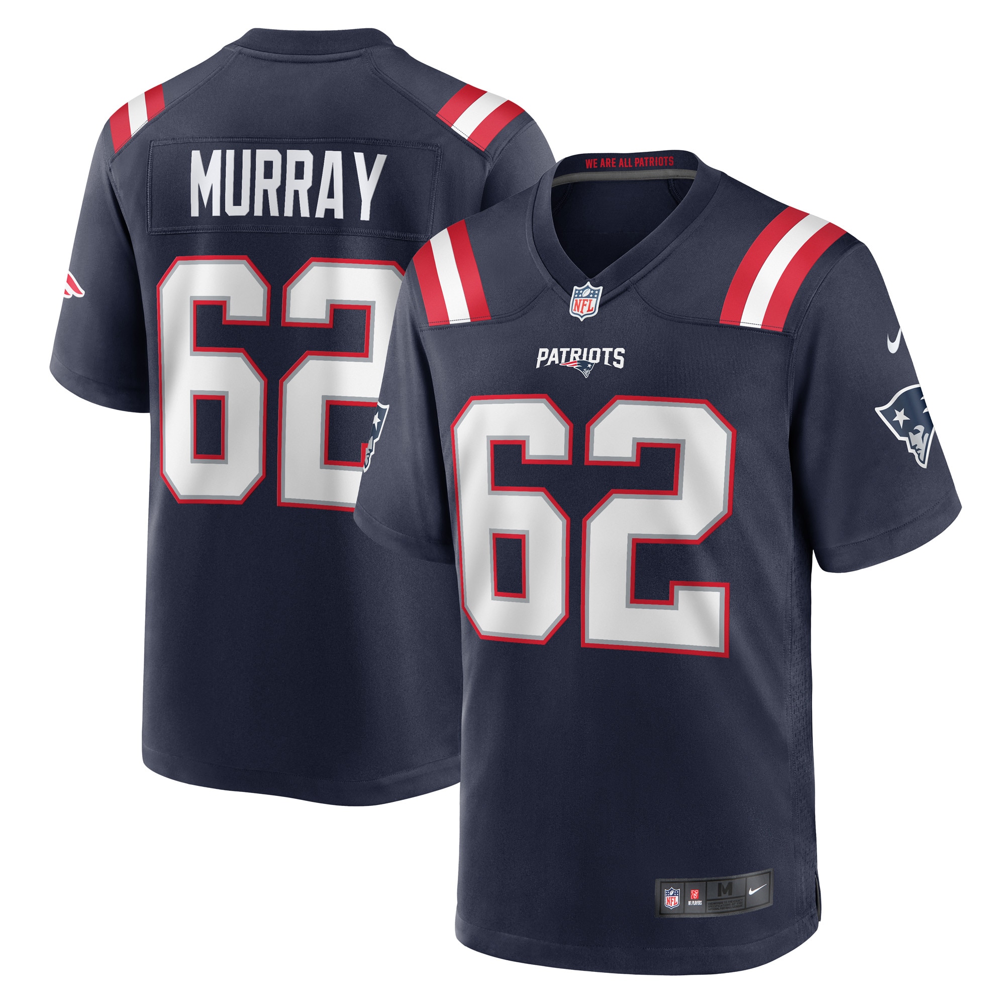 Men's New England Patriots Bill Murray Navy Game Player Jersey JS7215 Saliibo