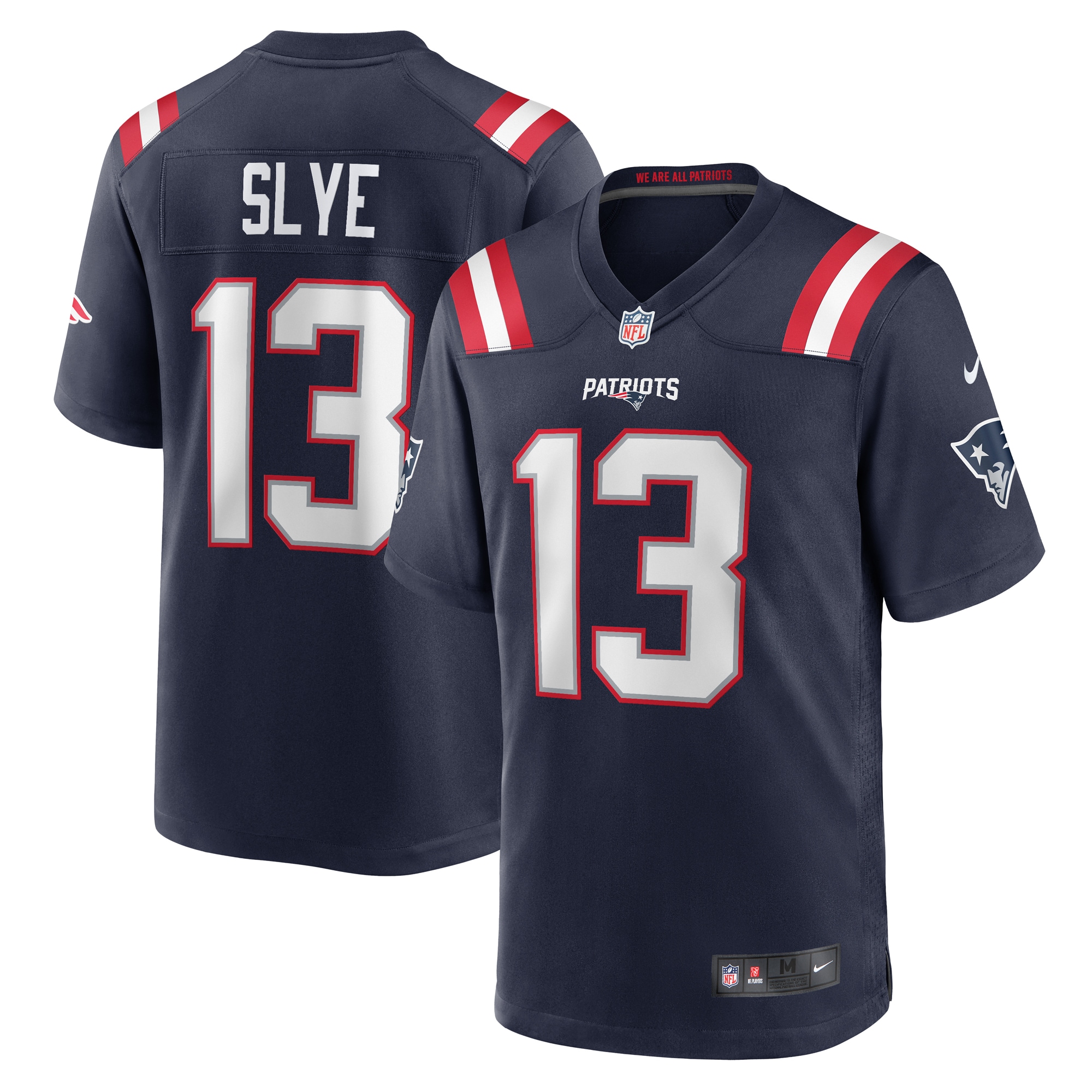 Men's New England Patriots Joey Slye Navy Game Jersey JS1921 Saliibo