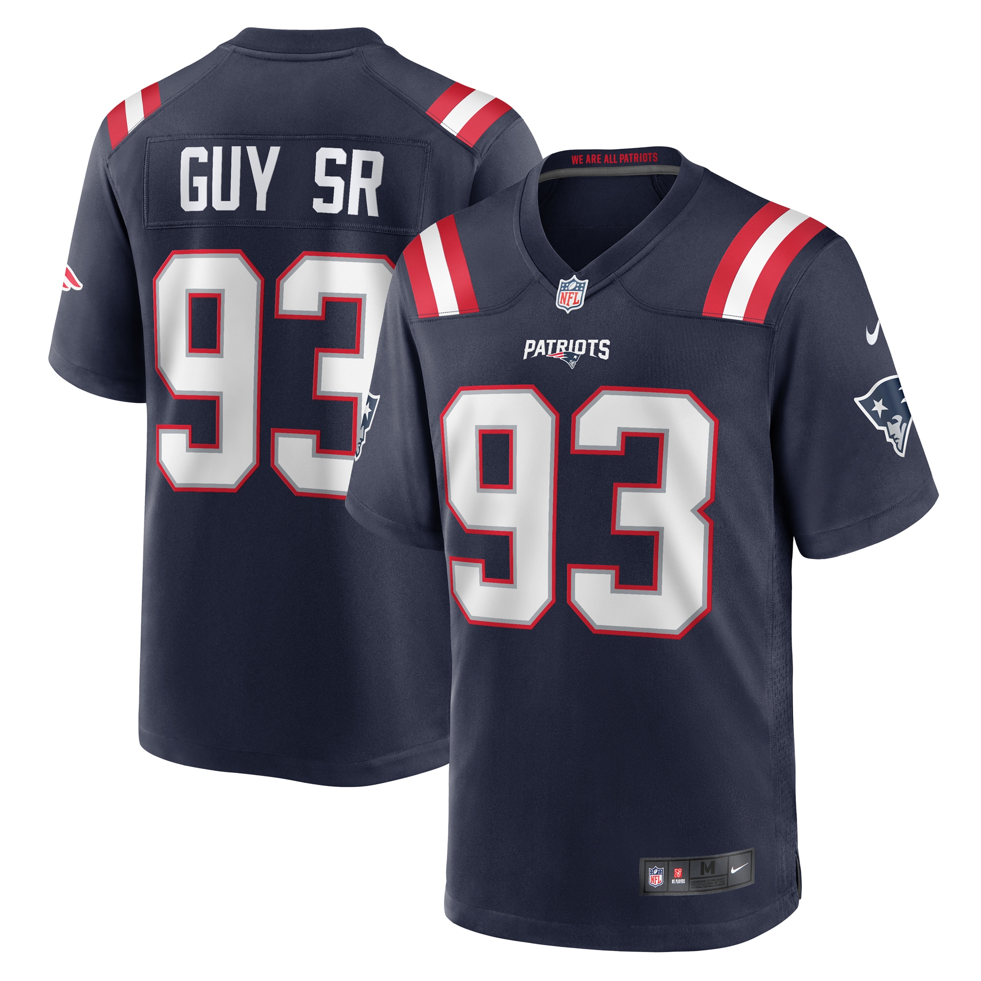 Men's New England Patriots Lawrence Guy Navy Team Game Jersey JS7478 Saliibo