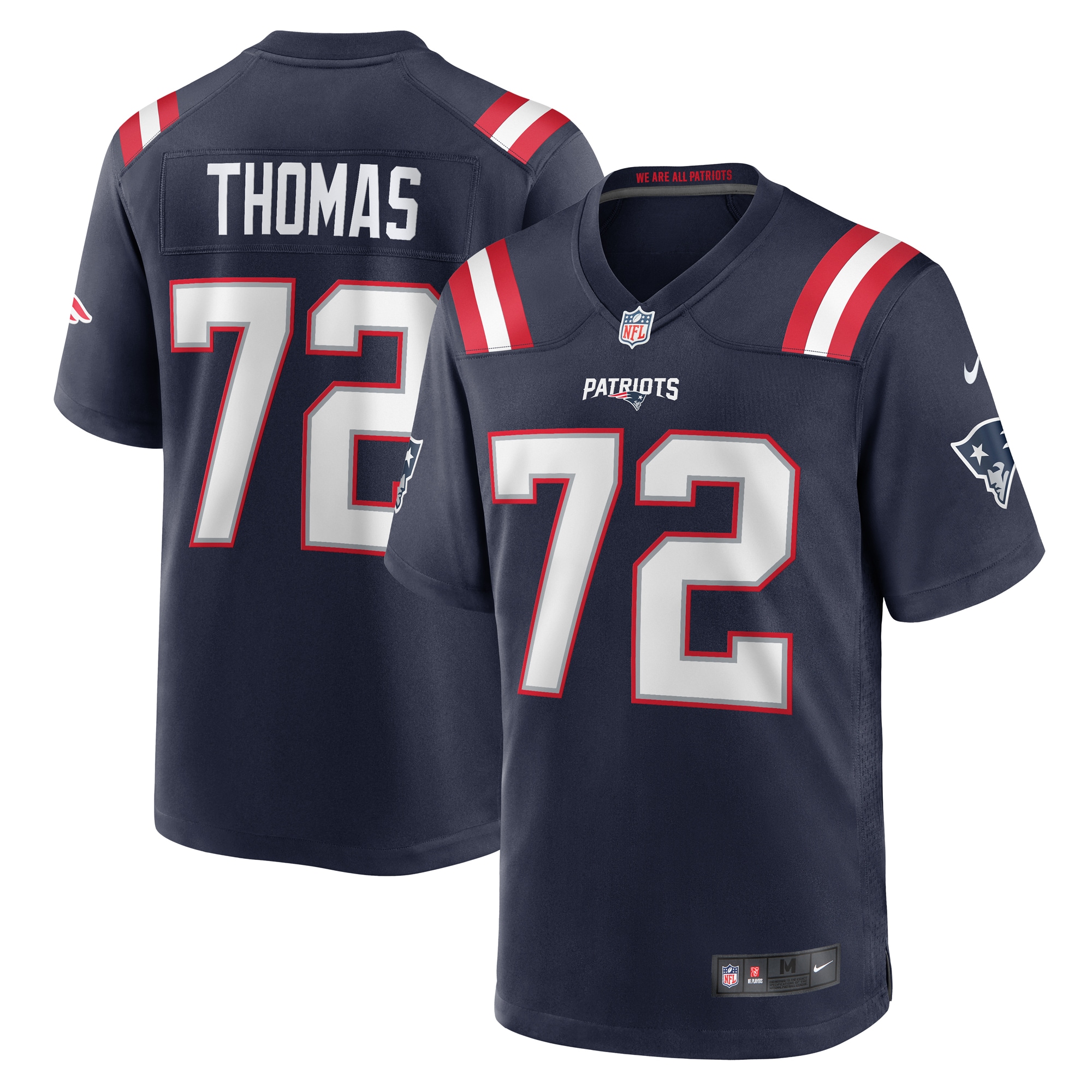 Men's New England Patriots Zach Thomas Navy Game Jersey JS6385 Saliibo