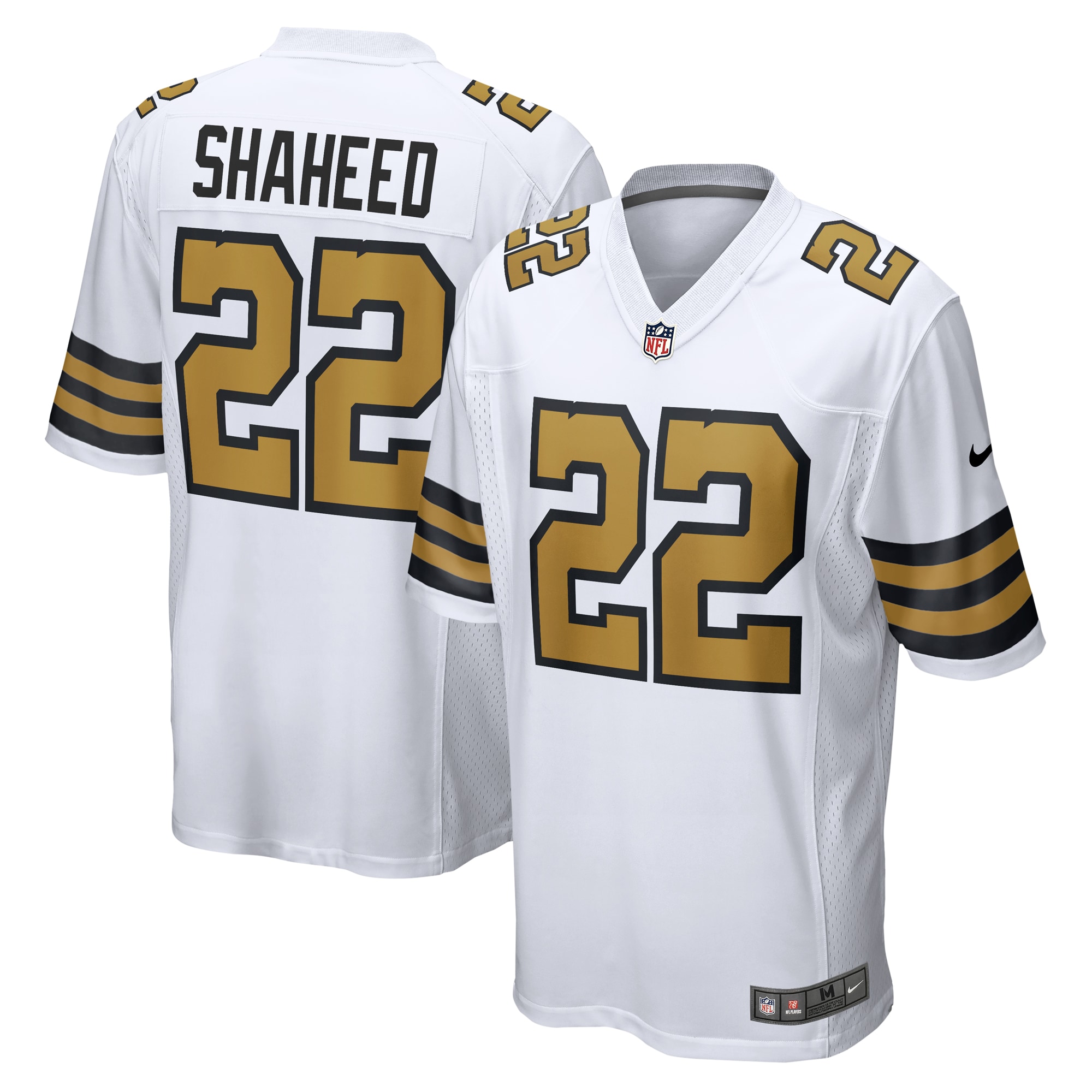Men's New Orleans Saints Rashid Shaheed White Alternate Game Jersey JS9232 Saliibo
