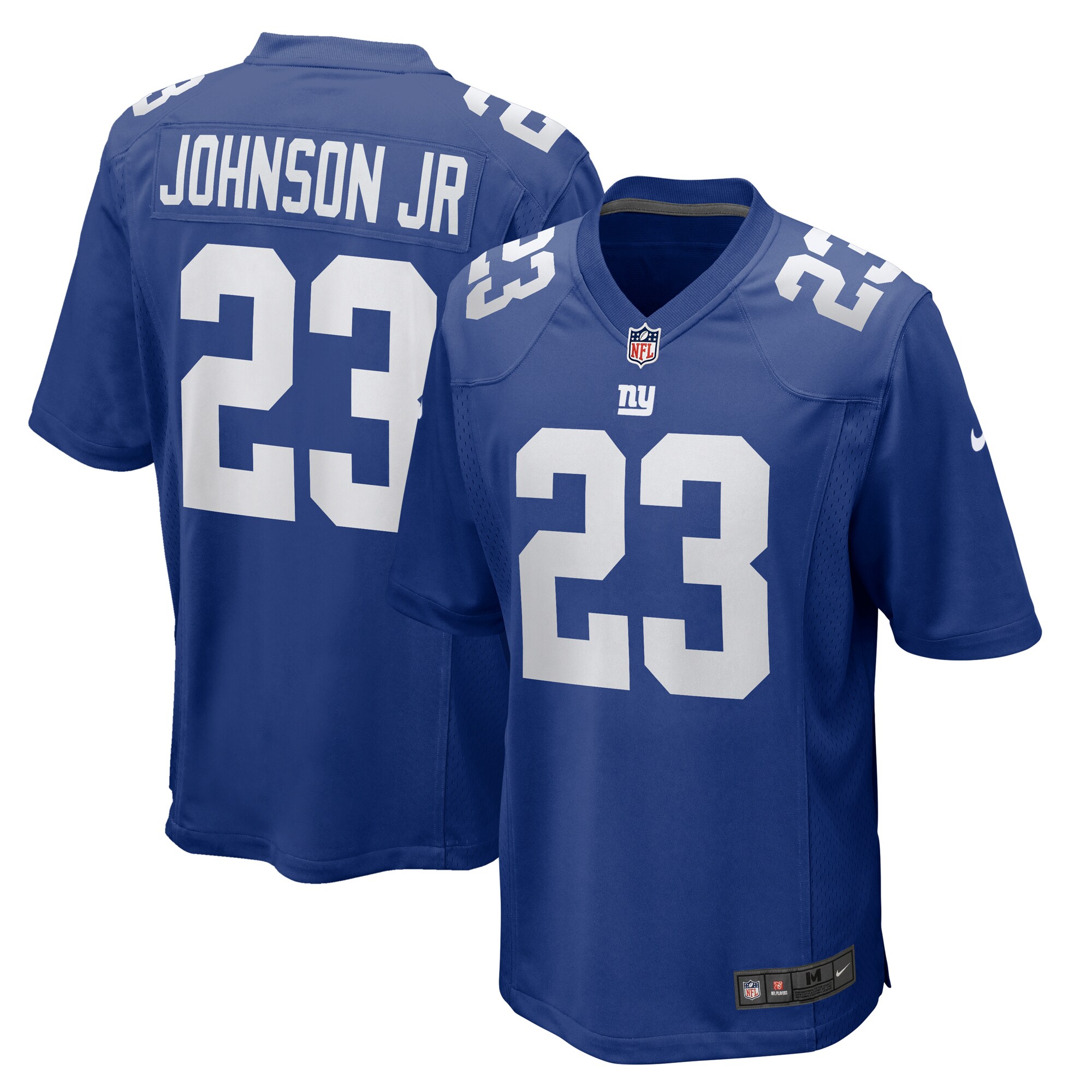 Men's New York Giants Anthony Johnson Jr. Royal Team Game Jersey JS2182 Saliibo