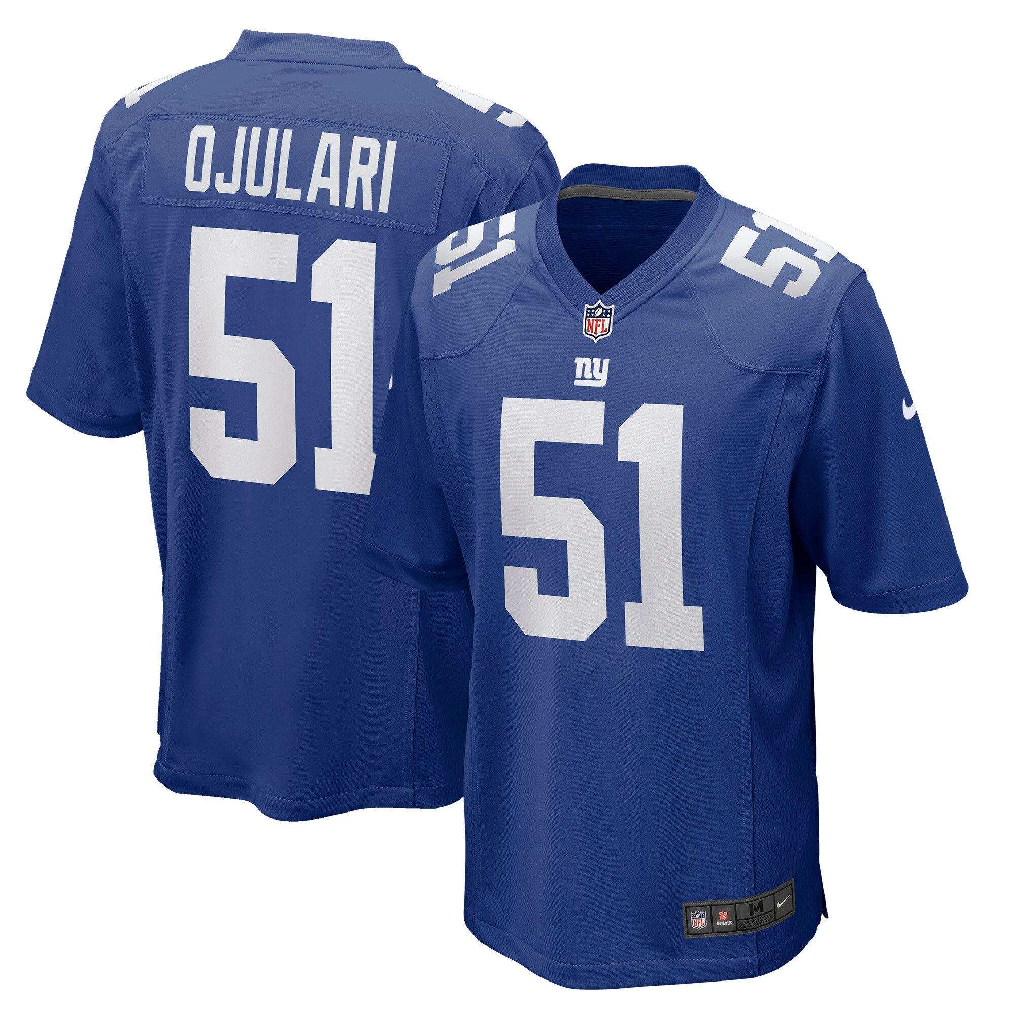 Men's New York Giants Azeez Ojulari Royal Game Player Jersey JS7586 Saliibo