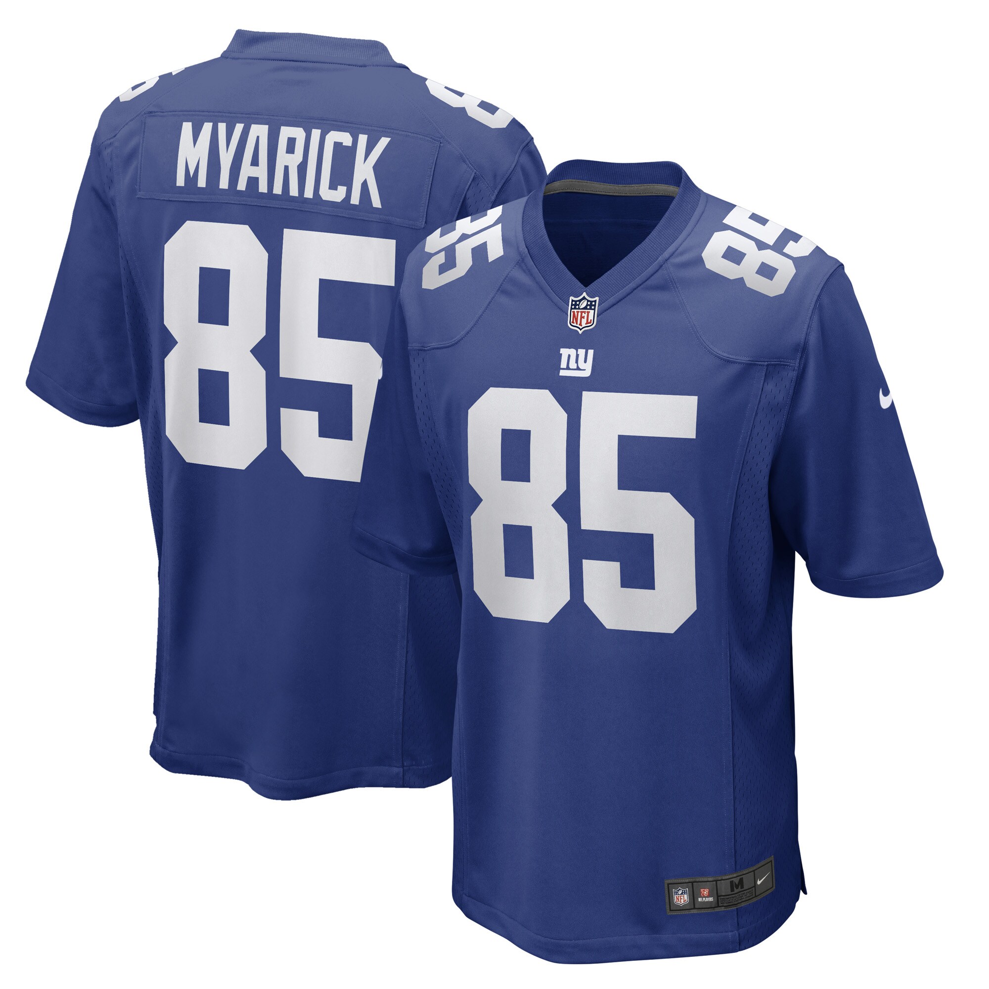 Men's New York Giants Chris Myarick Royal Game Player Jersey JS4569 Saliibo