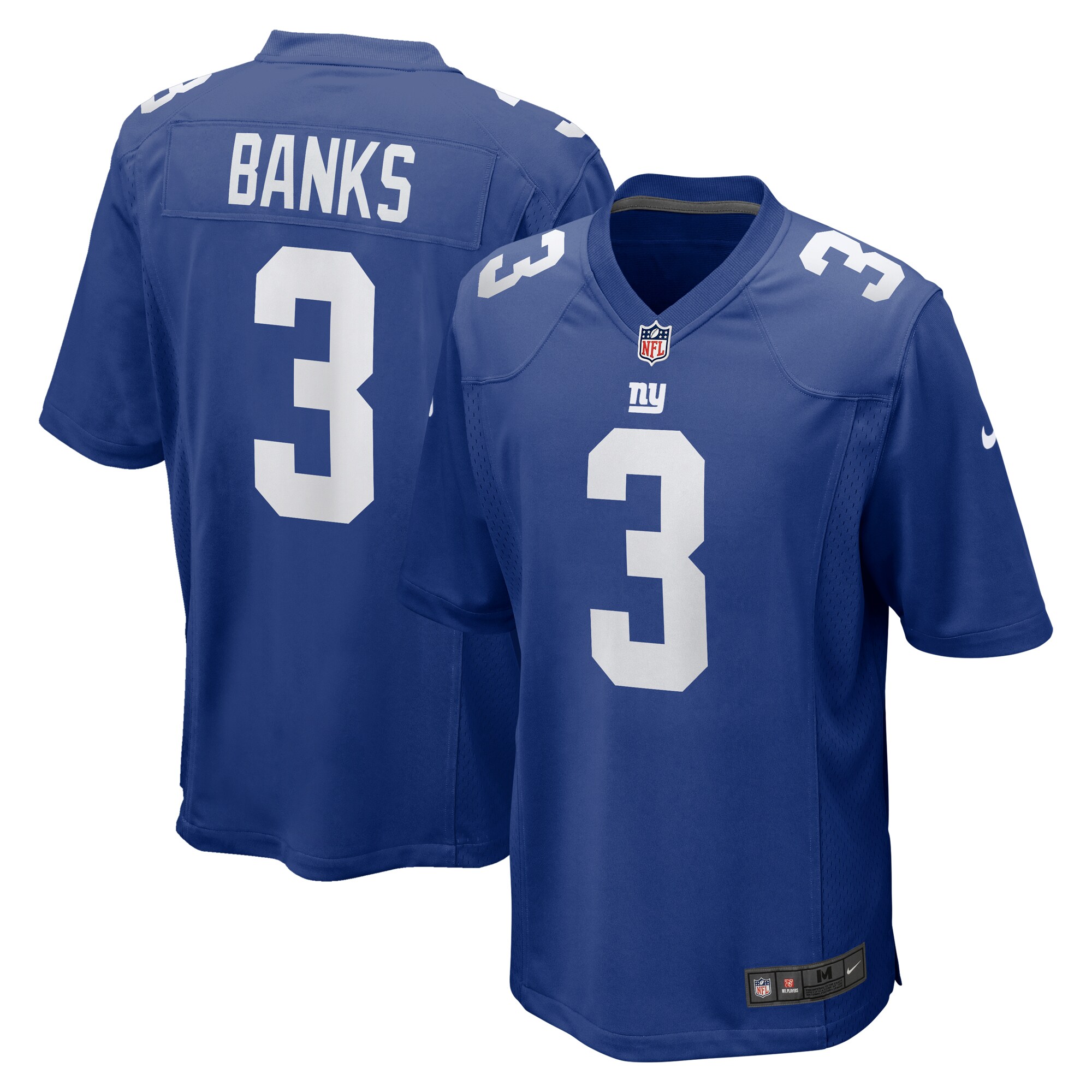 Men's New York Giants Deonte Banks Royal Game Jersey JS7385 Saliibo