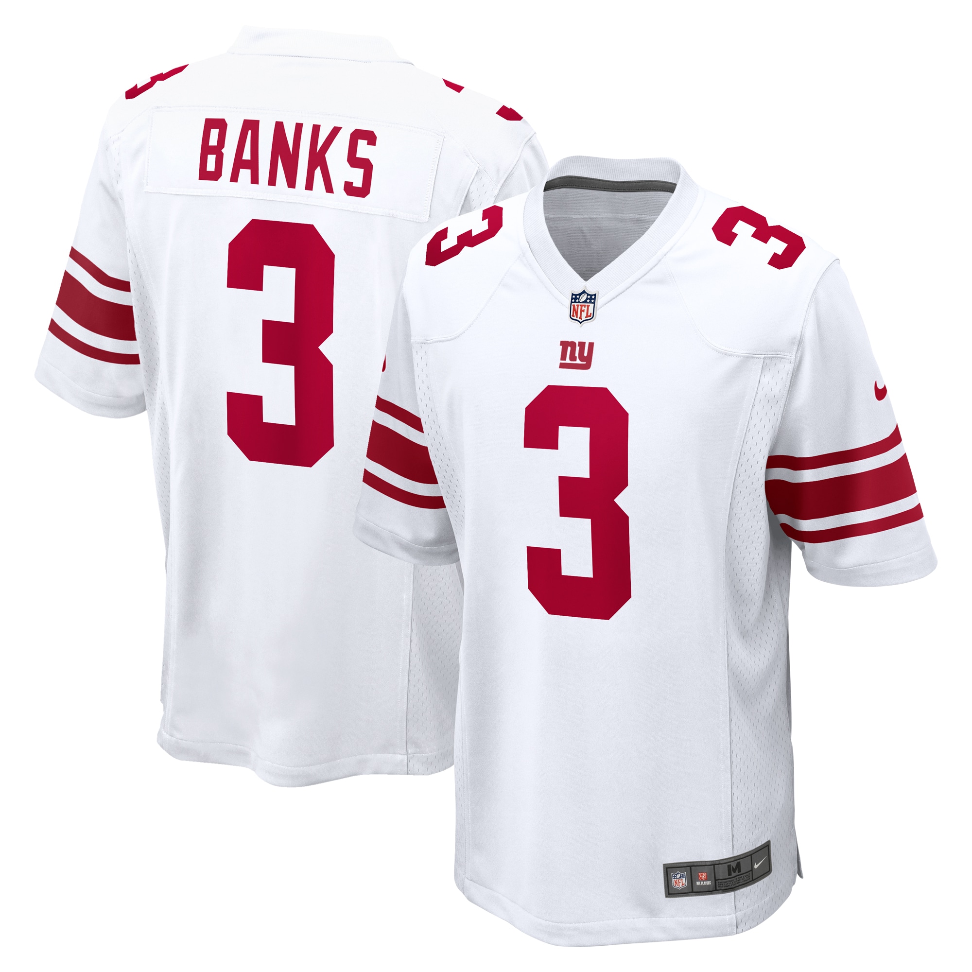Men's New York Giants Deonte Banks White Game Jersey JS9524 Saliibo