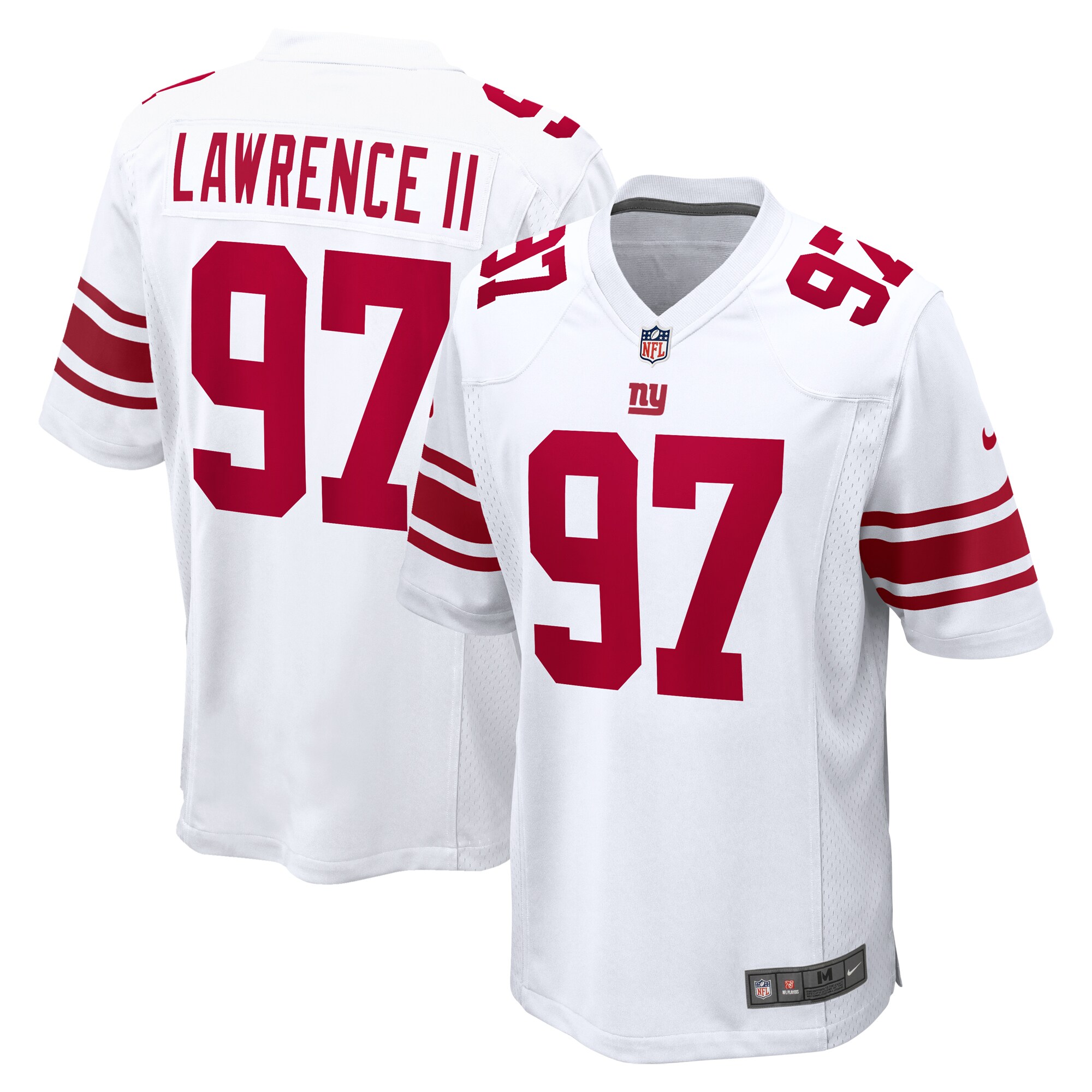 Men's New York Giants Dexter Lawrence II White Game Player Jersey JS3155 Saliibo
