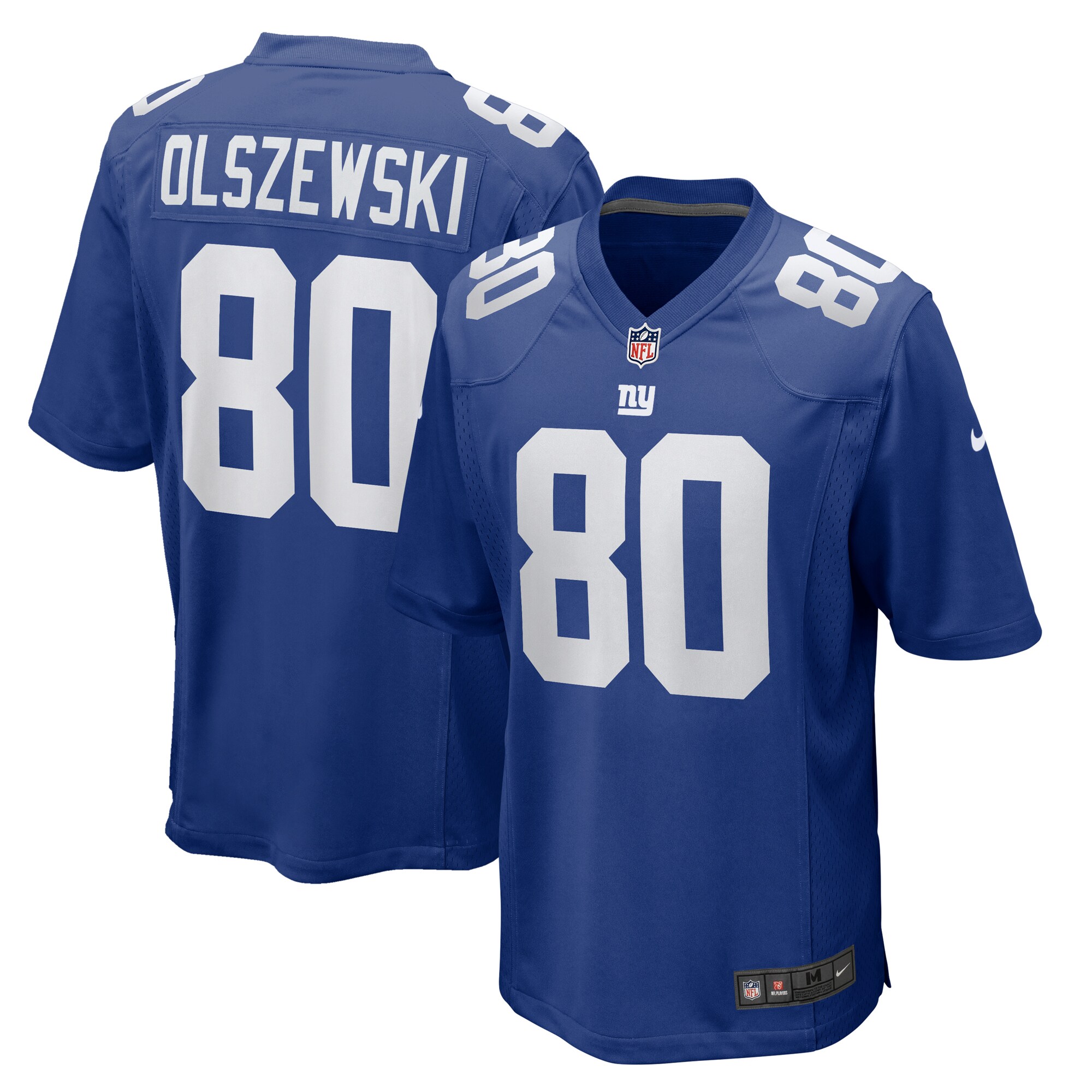 Men's New York Giants Gunner Olszewski Royal Team Game Jersey JS5952 Saliibo