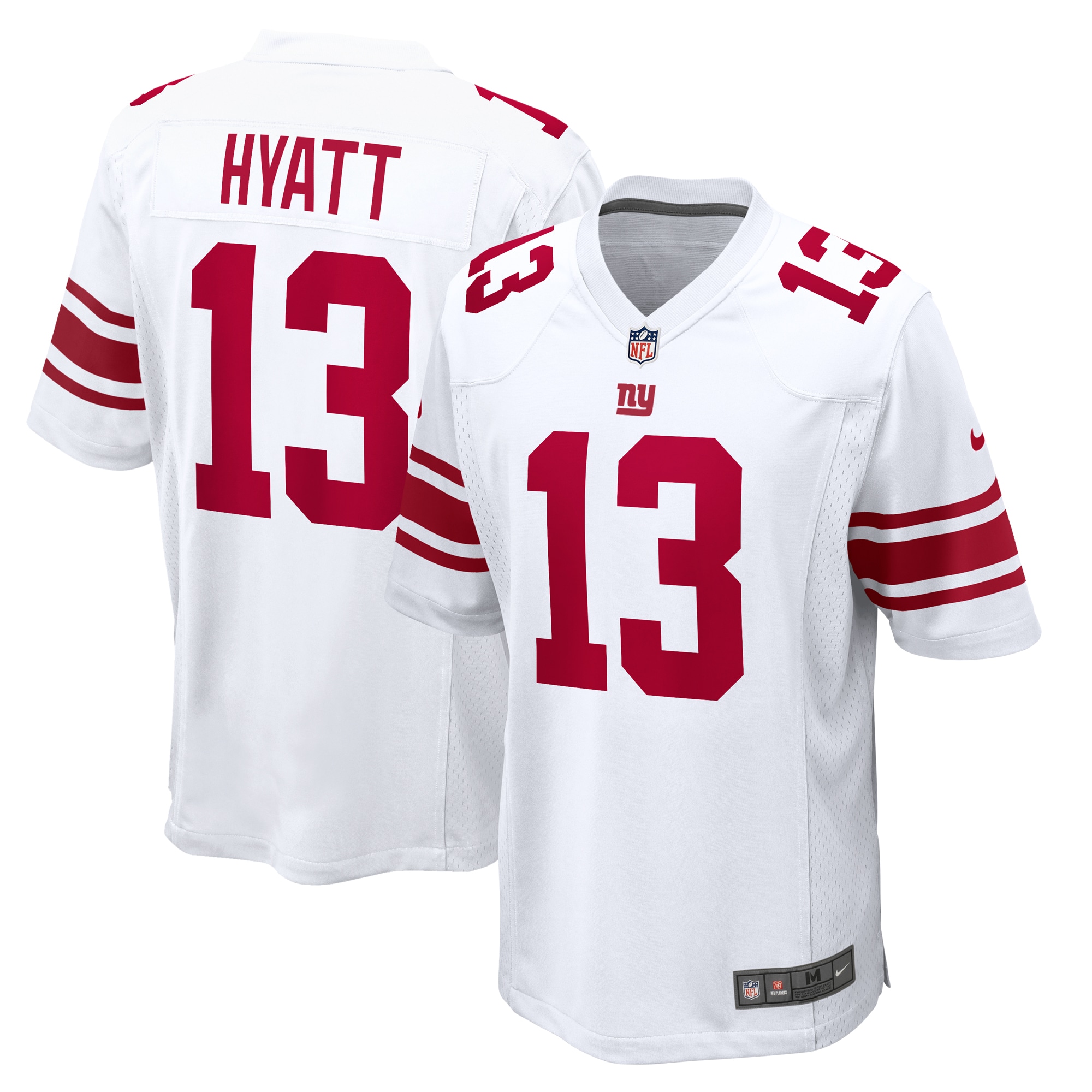 Men's New York Giants Jalin Hyatt White Game Jersey JS6560 Saliibo