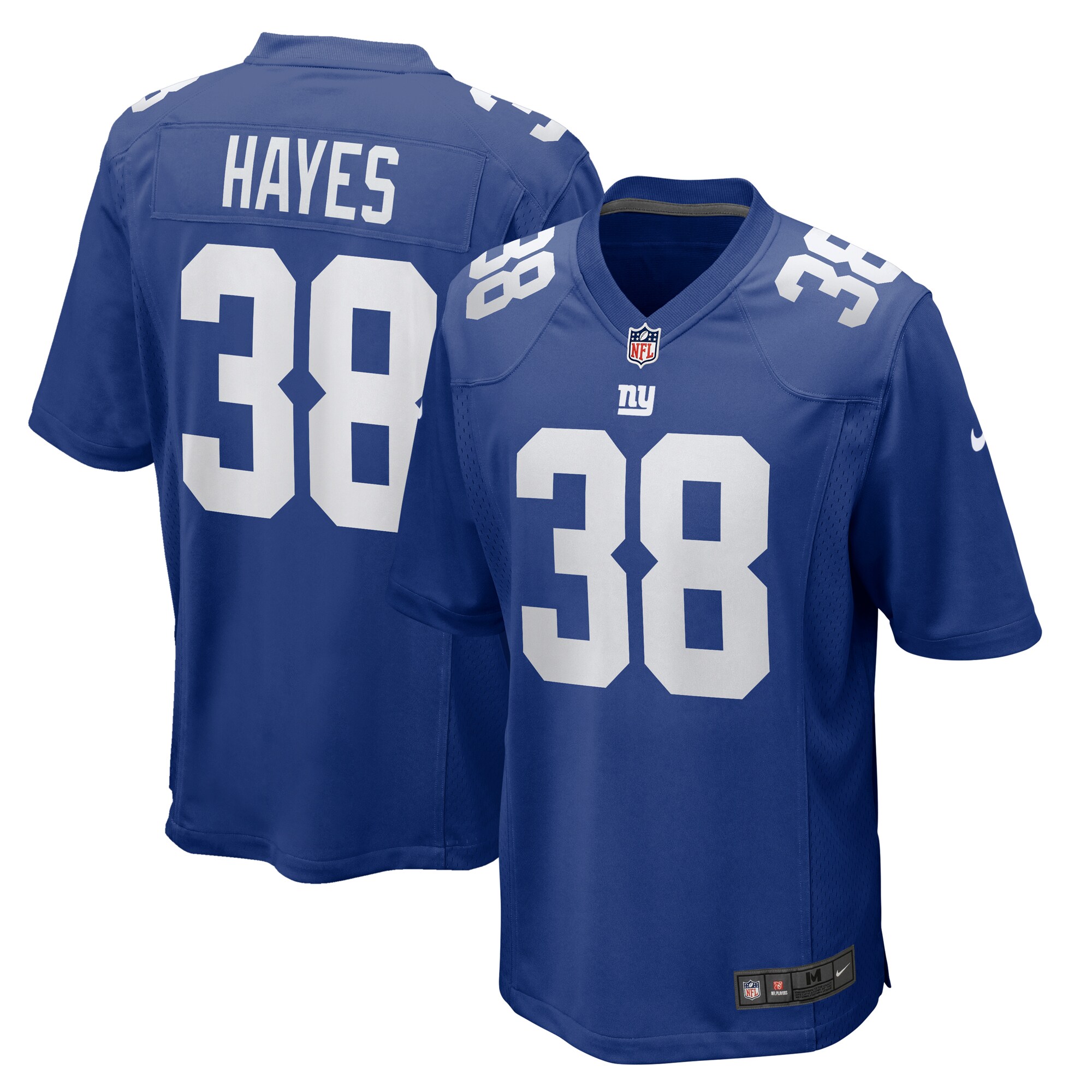 Men's New York Giants Kaleb Hayes Royal Game Jersey JS7942 Saliibo