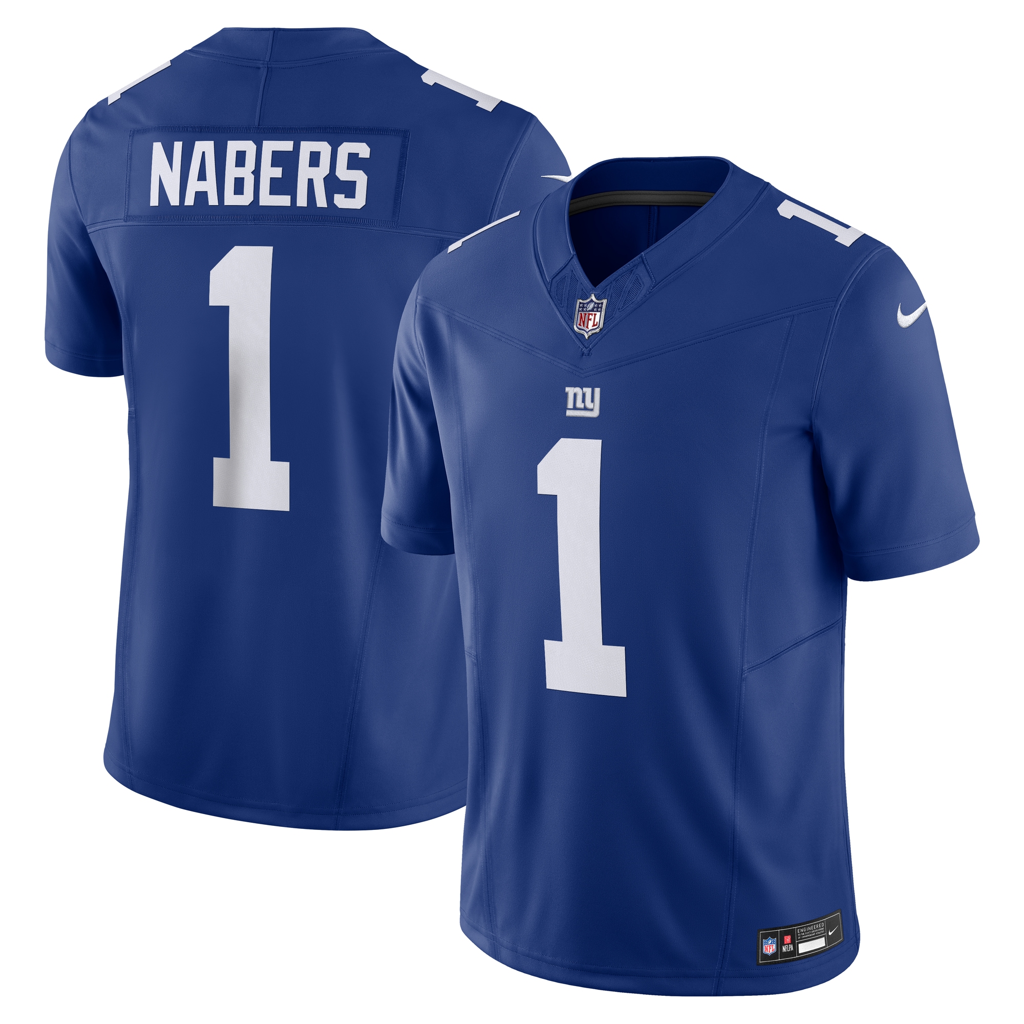 Men's New York Giants Malik Nabers Royal Vapor F.U.S.E. Limited Jersey JS7302 Saliibo