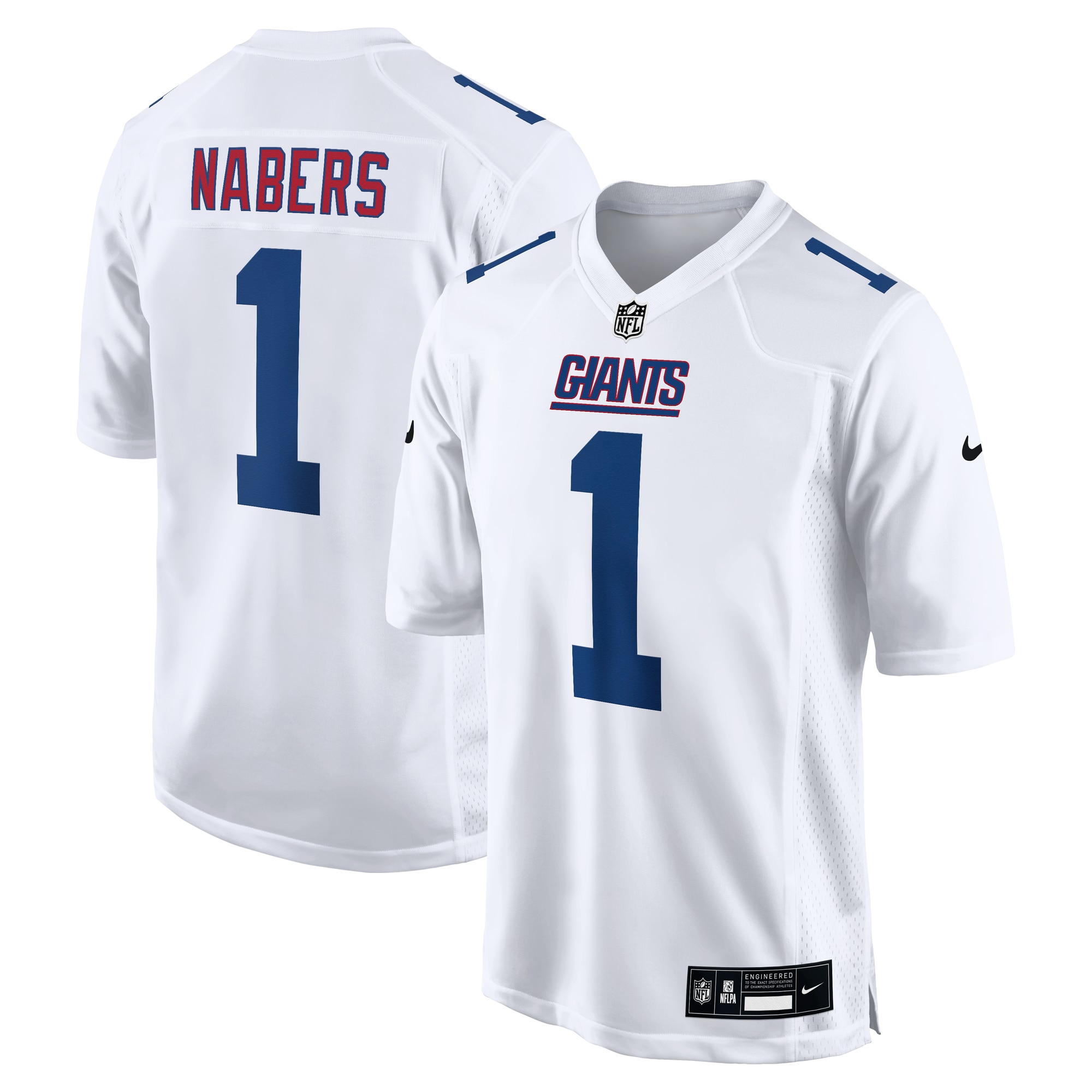 Men's New York Giants Malik Nabers Tundra White Fashion Jersey JS9289 Saliibo