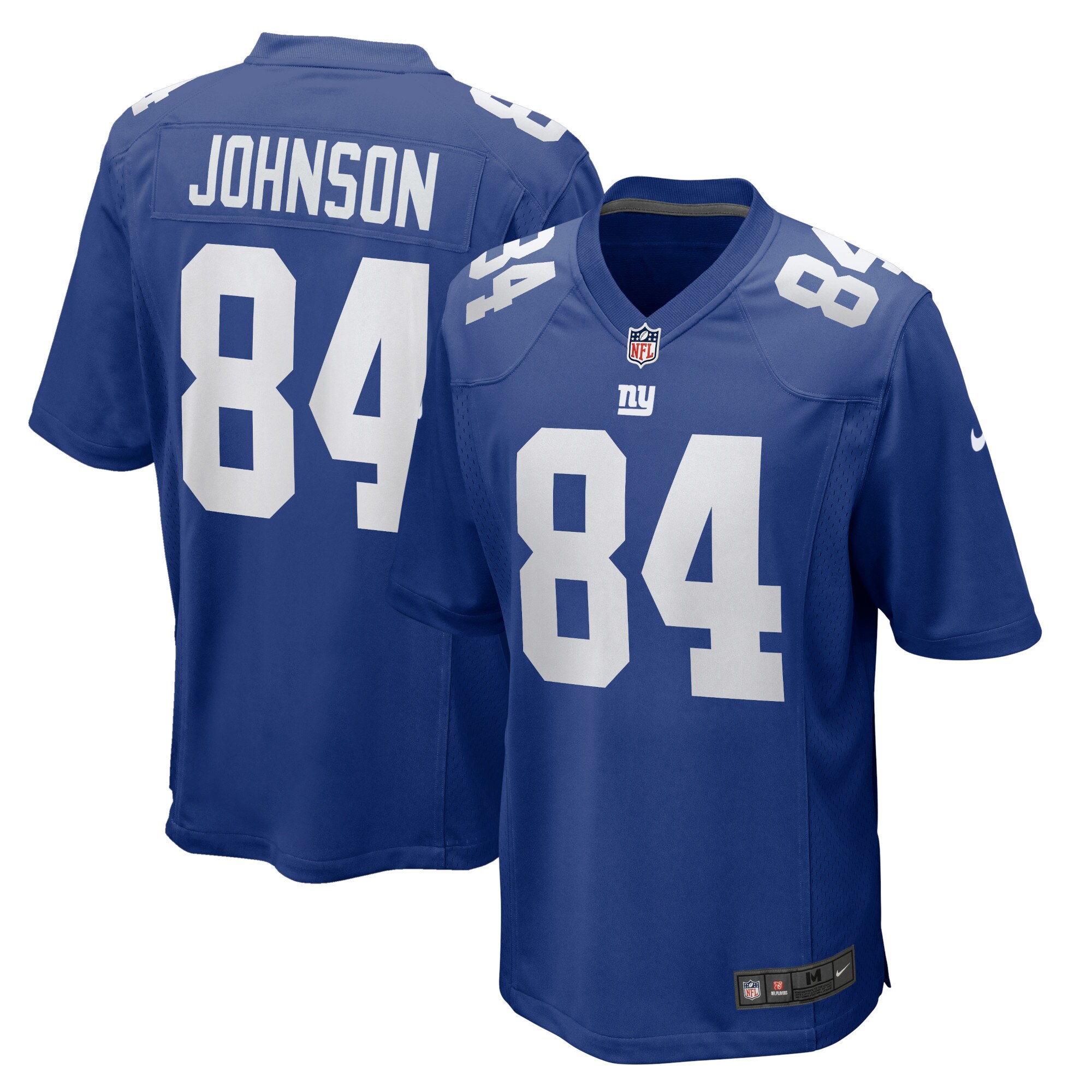 Men's New York Giants Marcus Johnson Royal Home Game Player Jersey JS8788 Saliibo