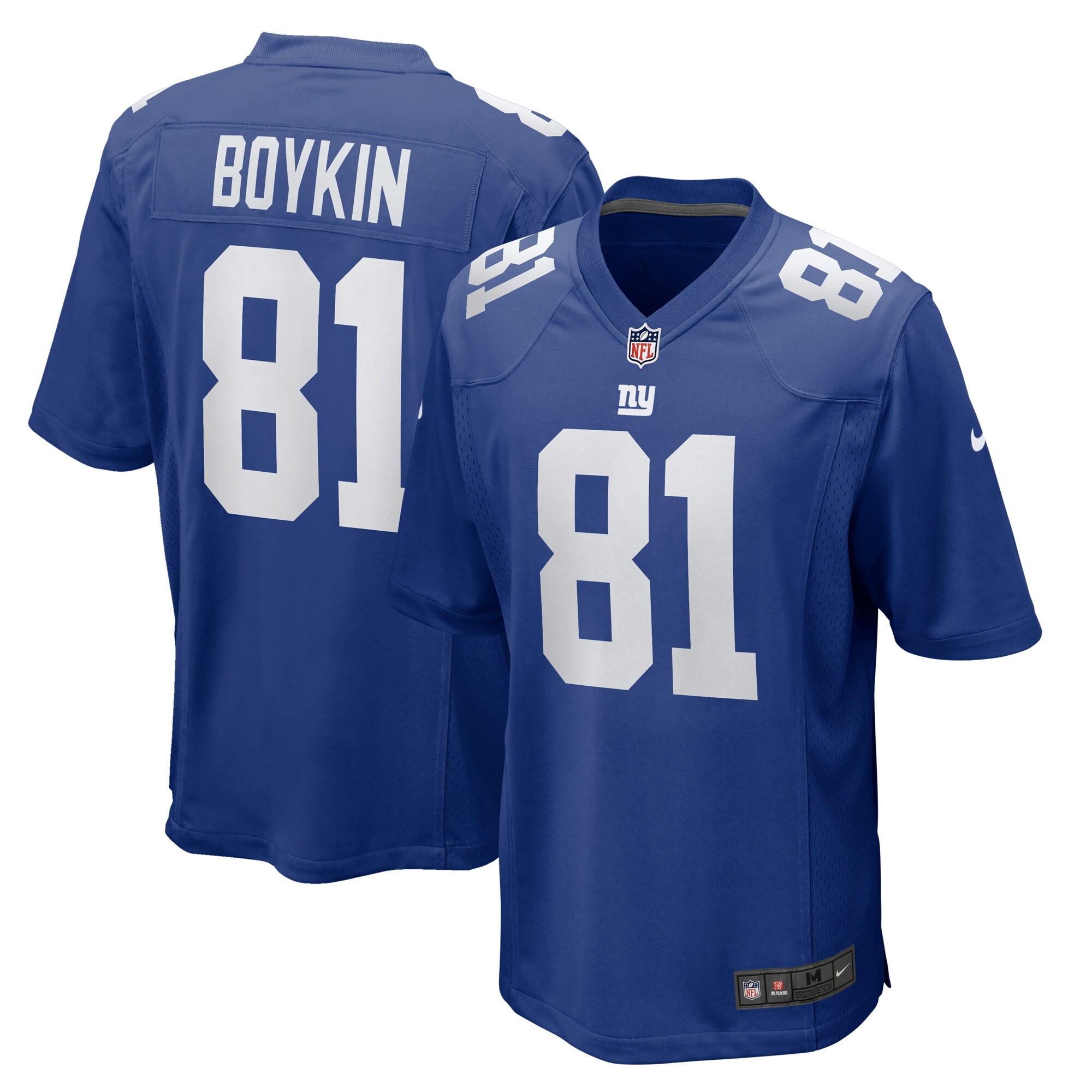 Men's New York Giants Miles Boykin Royal Team Game Jersey JS3980 Saliibo