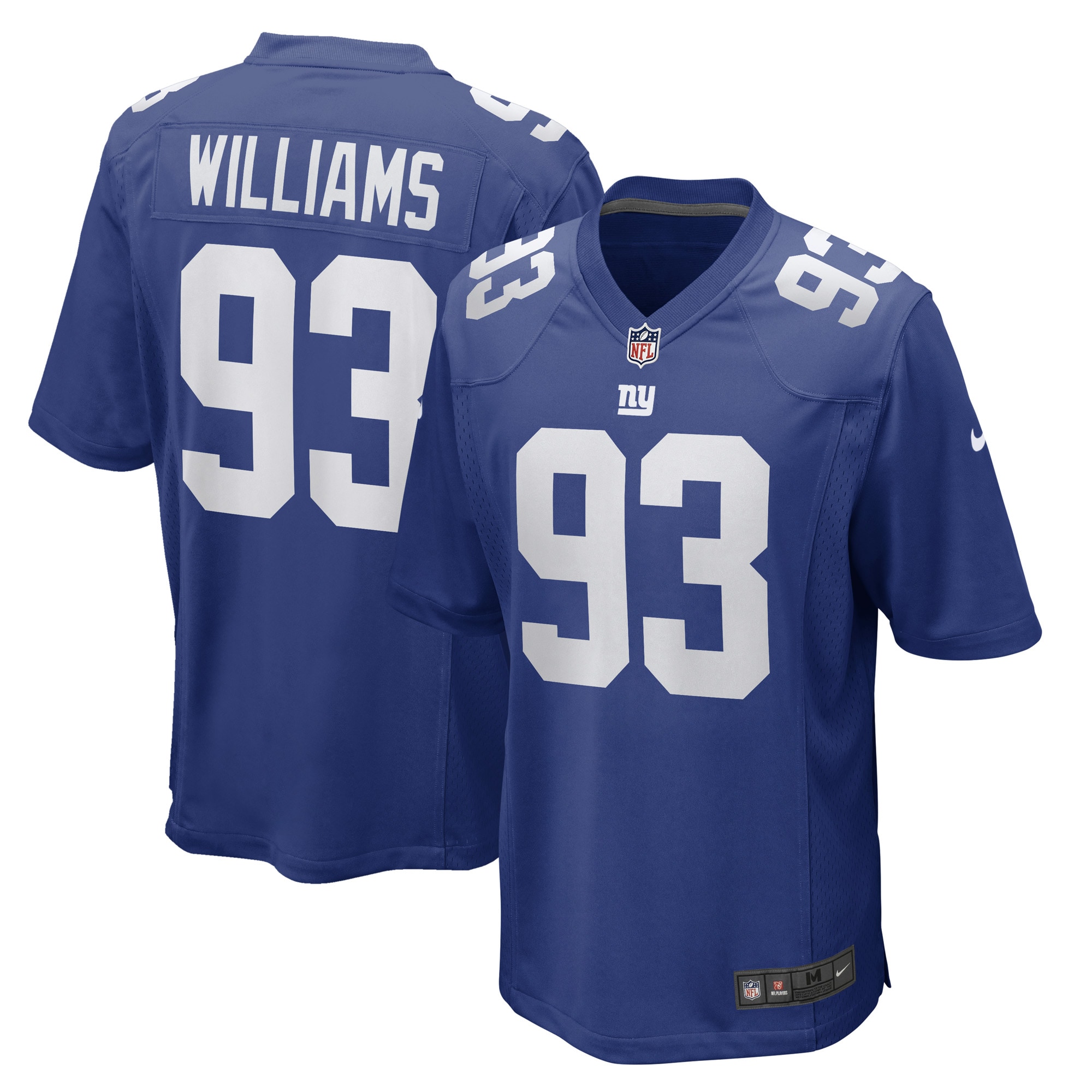 Men's New York Giants Nick Williams Royal Game Player Jersey JS3439 Saliibo