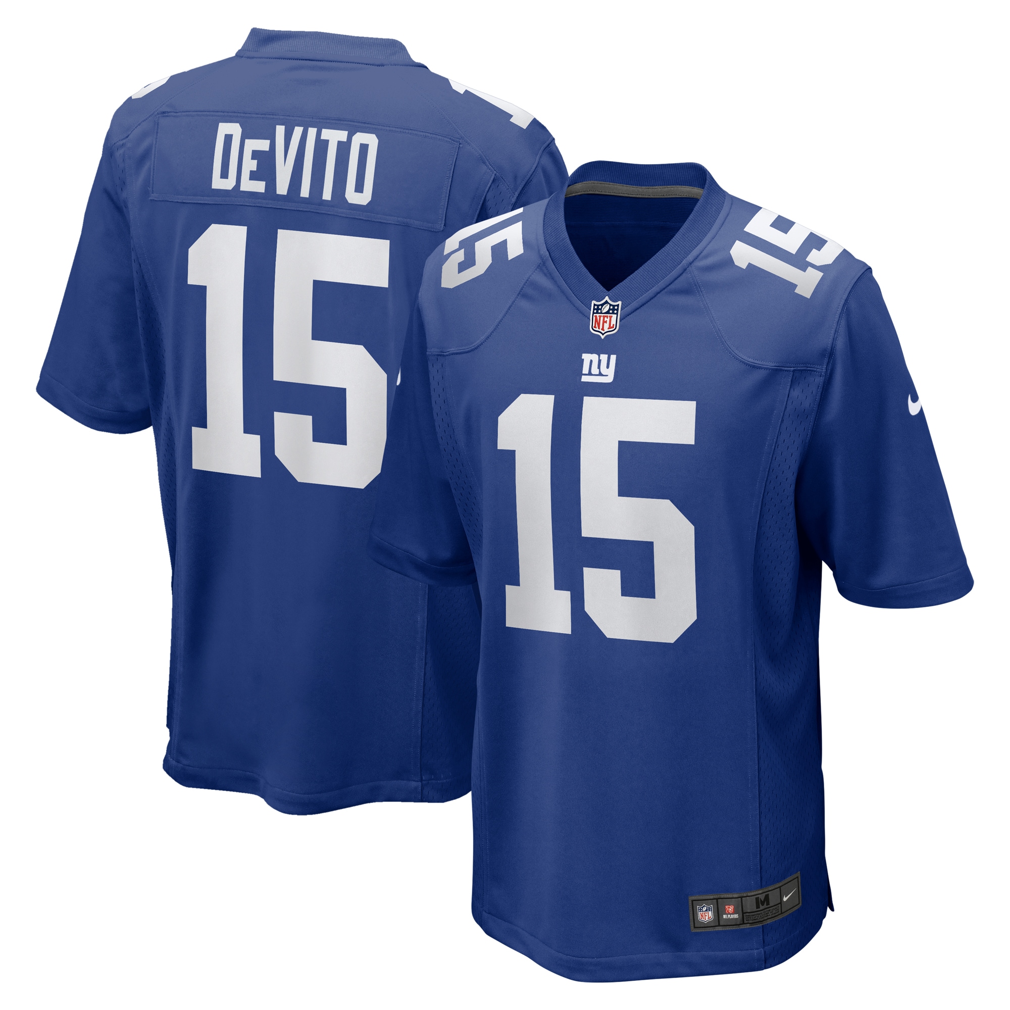 Men's New York Giants Tommy DeVito Royal Player Game Jersey JS8433 Saliibo