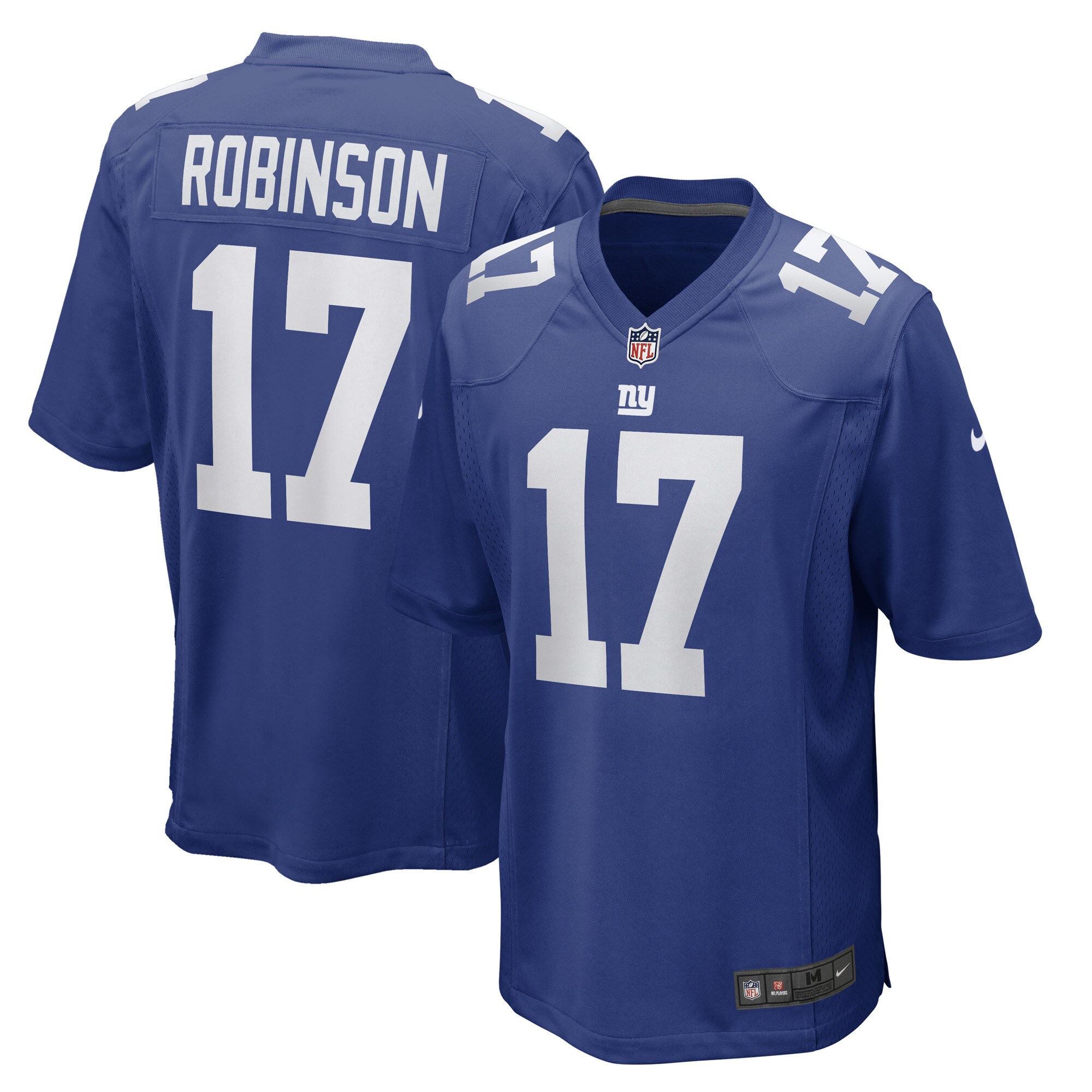 Men's New York Giants Wan'Dale Robinson Royal Game Player Jersey JS3769 Saliibo