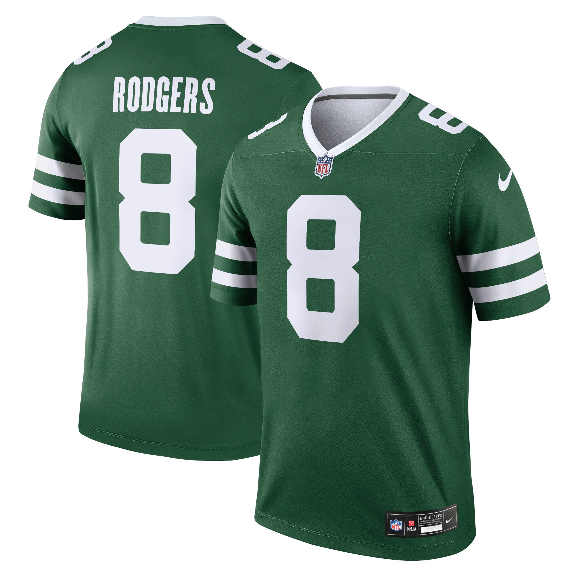 Men's New York Jets Aaron Rodgers Legacy Green Legend Player Performance Top JS6478 Saliibo