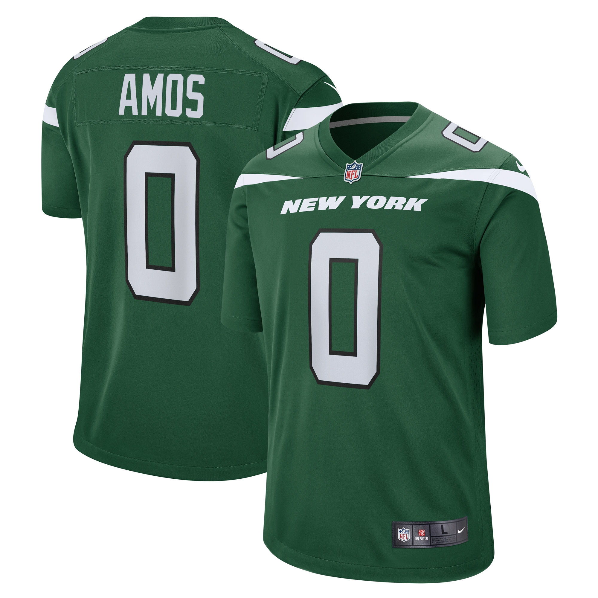 Men's New York Jets Adrian Amos Gotham Green Game Jersey JS1935 Saliibo
