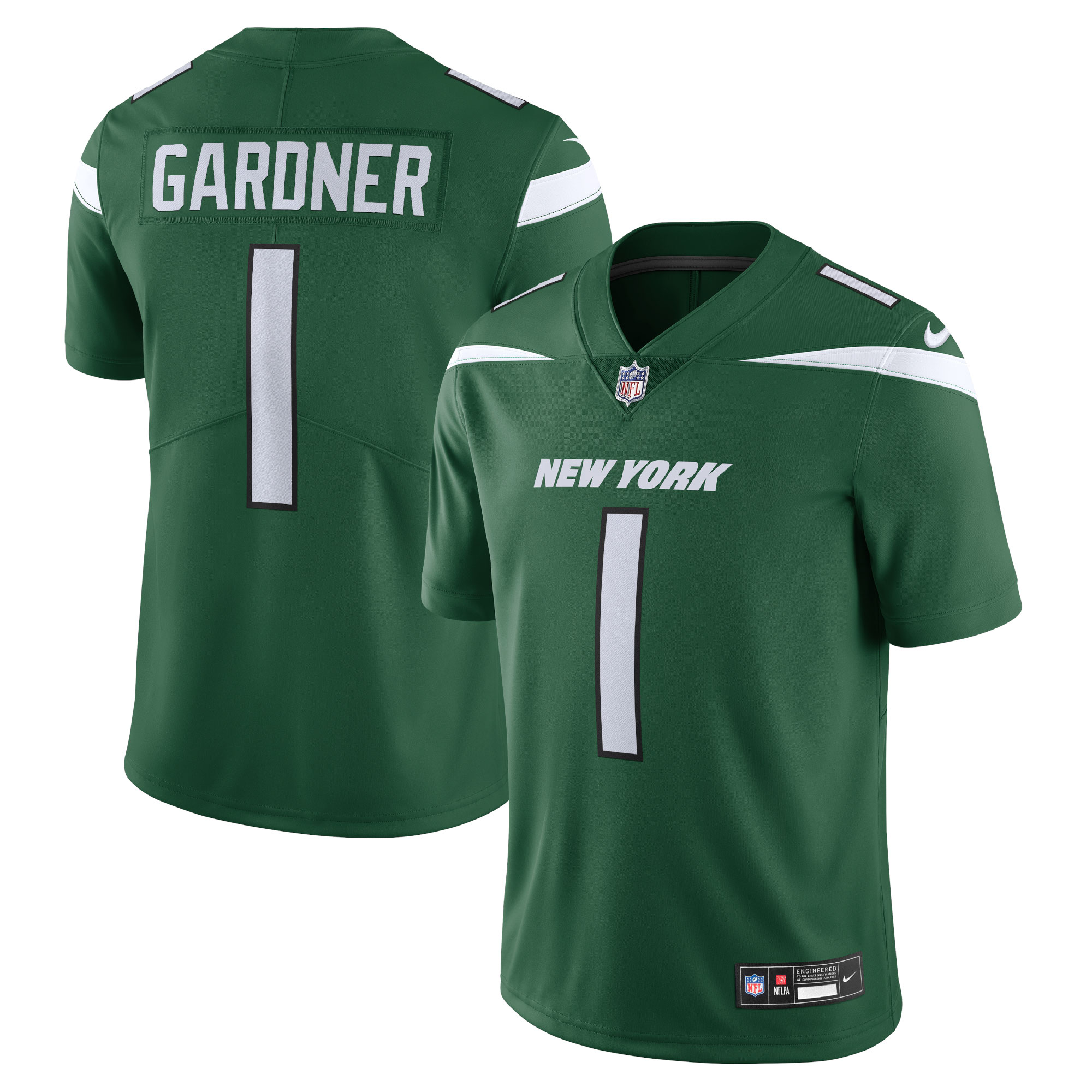 Men's New York Jets Ahmad Sauce Gardner Gotham Green Vapor Untouchable Limited Jersey JS6001 Saliibo