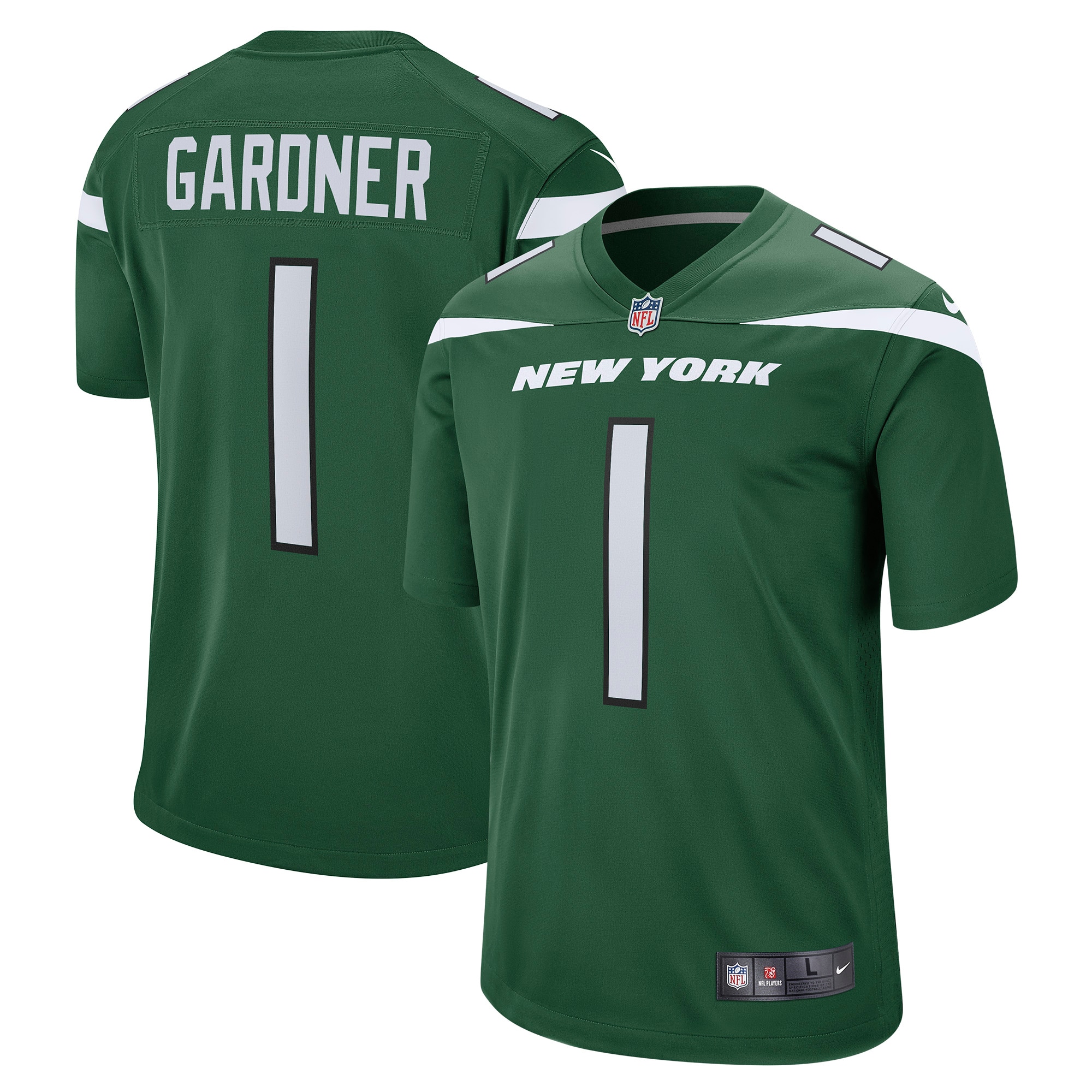 Men's New York Jets Ahmad Sauce Gardner Green Player Game Jersey JS6409 Saliibo