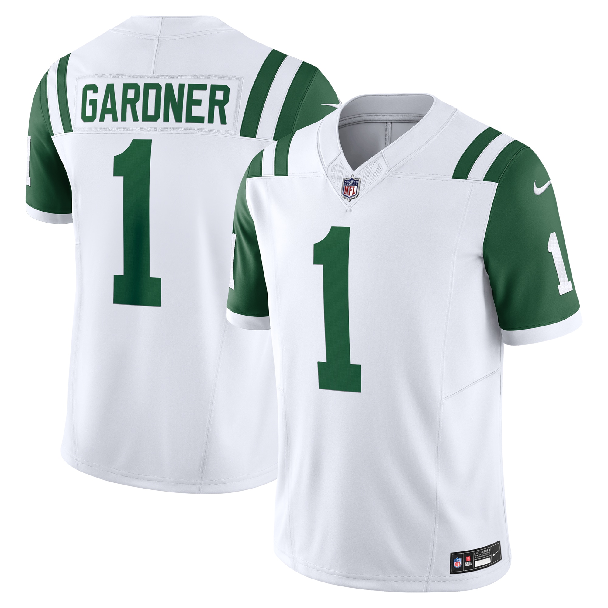 Men's New York Jets Ahmad Sauce Gardner White Classic Alternate Vapor F.U.S.E. Limited Jersey JS1360 Saliibo