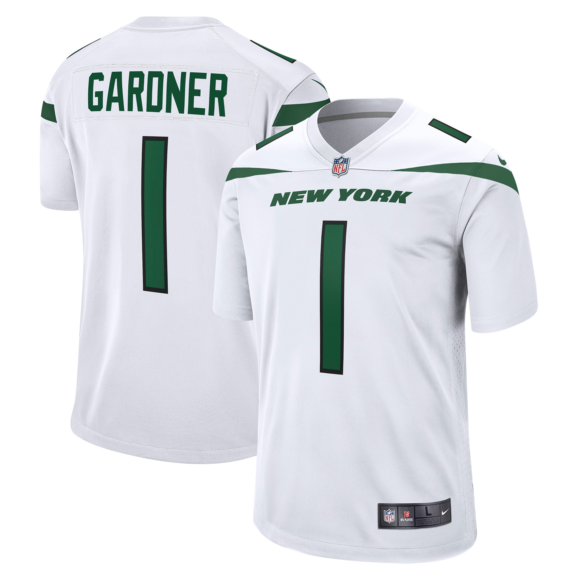 Men's New York Jets Ahmad Sauce Gardner White Player Game Jersey JS2183 Saliibo