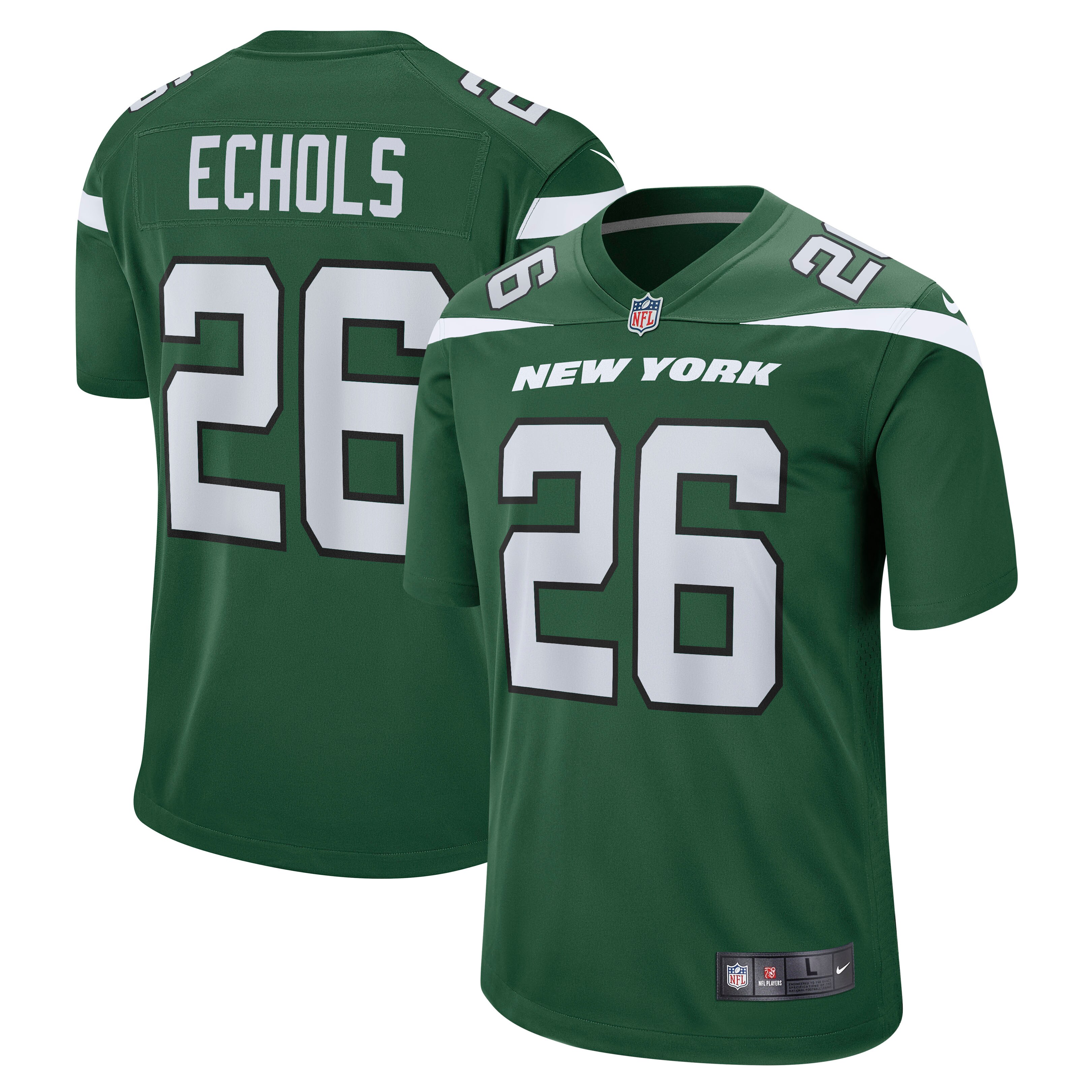 Men's New York Jets Brandin Echols Gotham Green Game Jersey JS5235 Saliibo