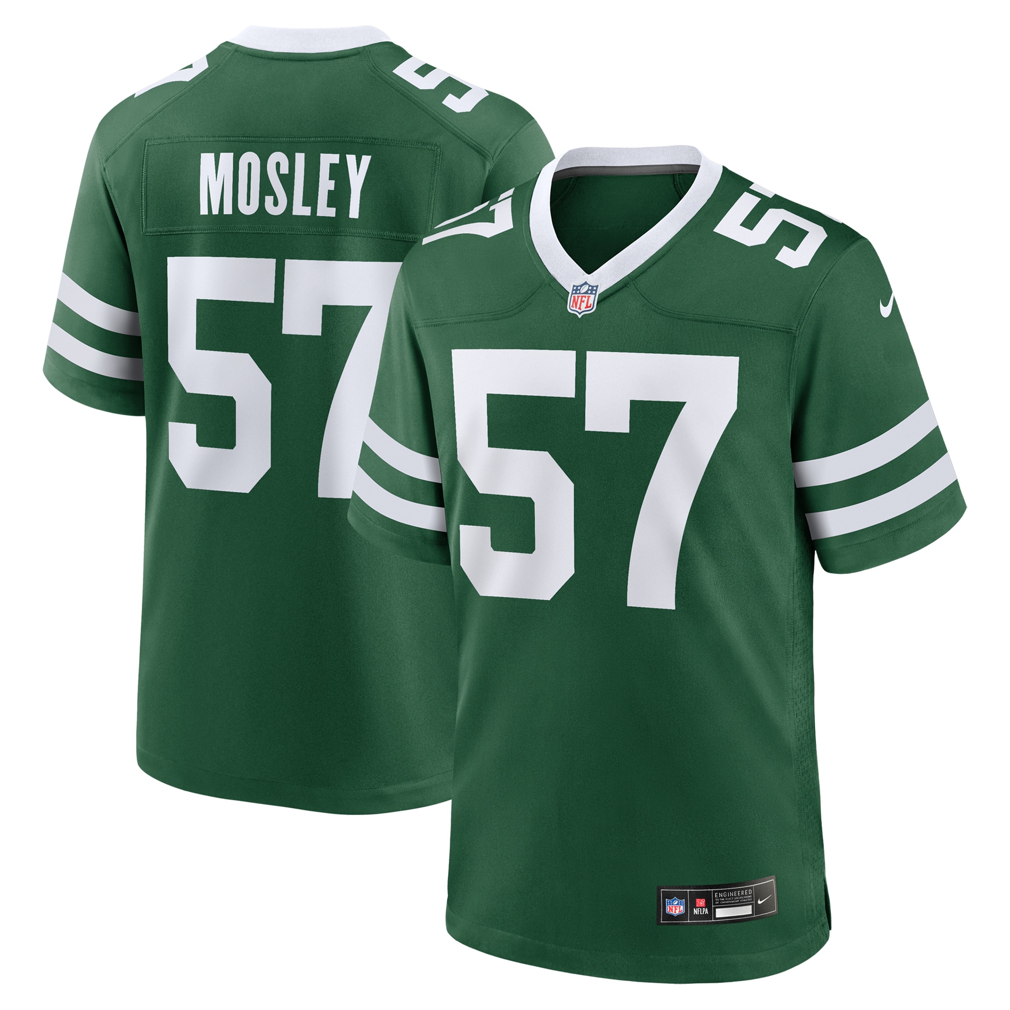 Men's New York Jets C.J. Mosley Legacy Green Team Game Jersey JS5340 Saliibo