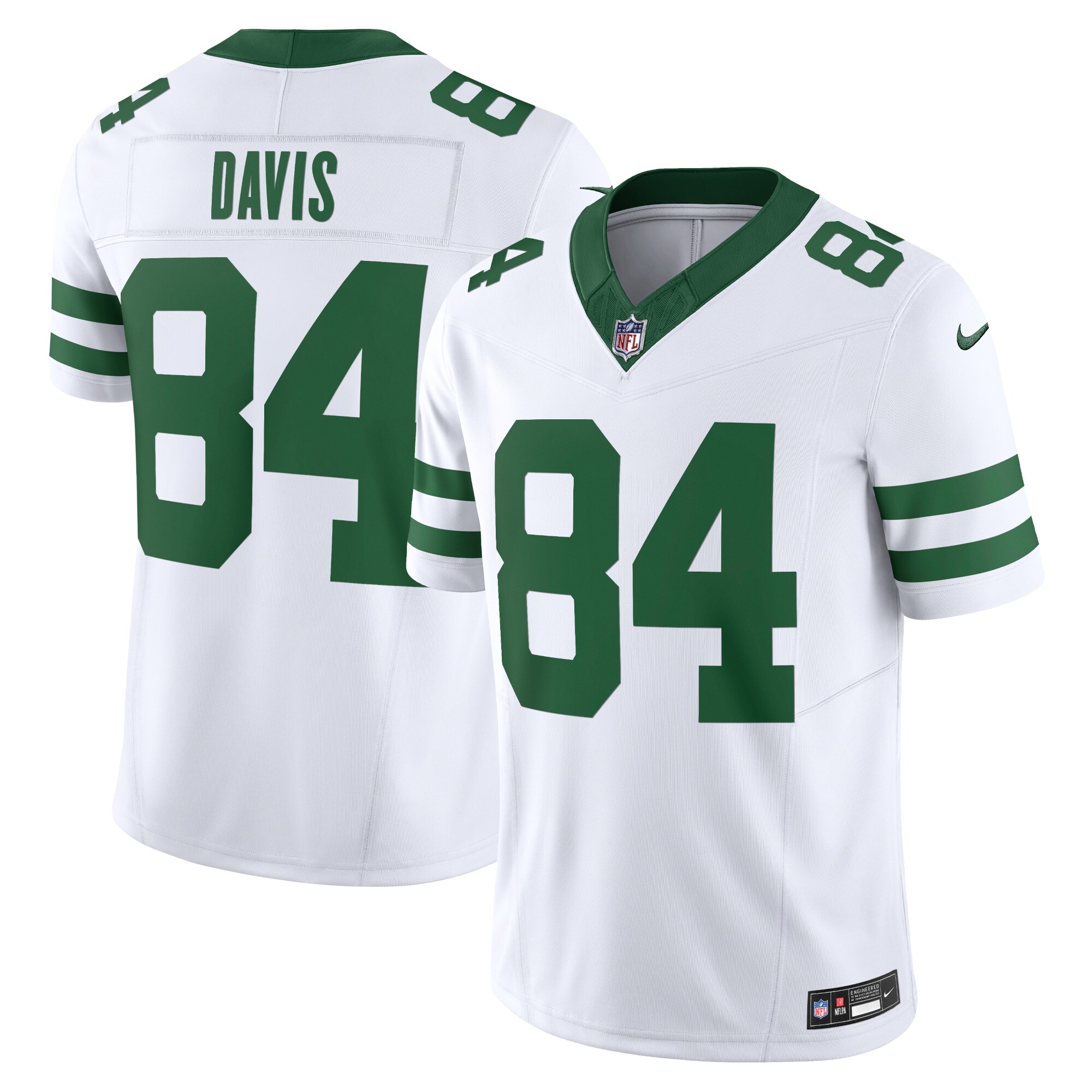 Men's New York Jets Corey Davis Legacy White Vapor F.U.S.E. Limited Jersey JS8552 Saliibo