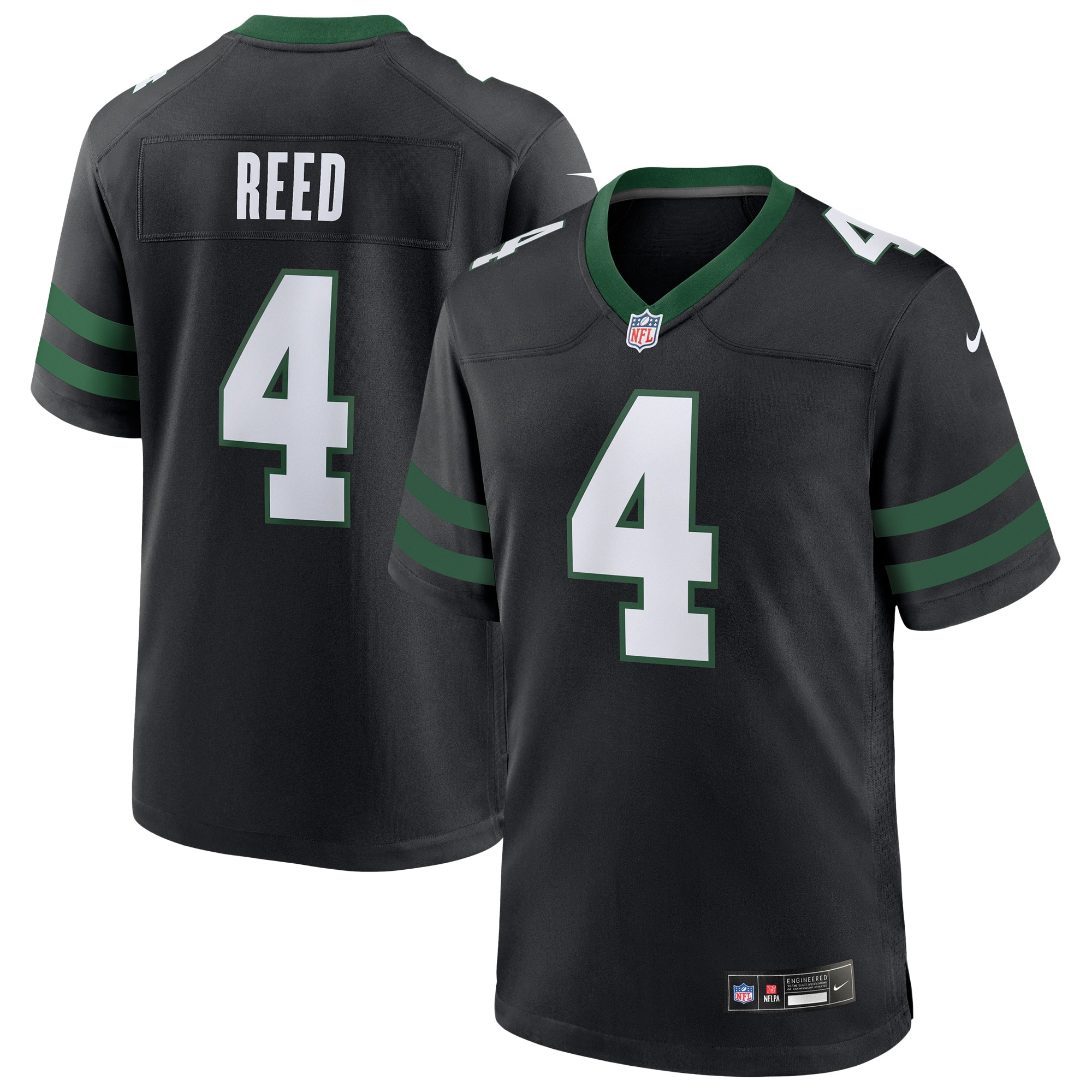 Men's New York Jets D.J. Reed Legacy Black Alternate Game Jersey JS2883 Saliibo