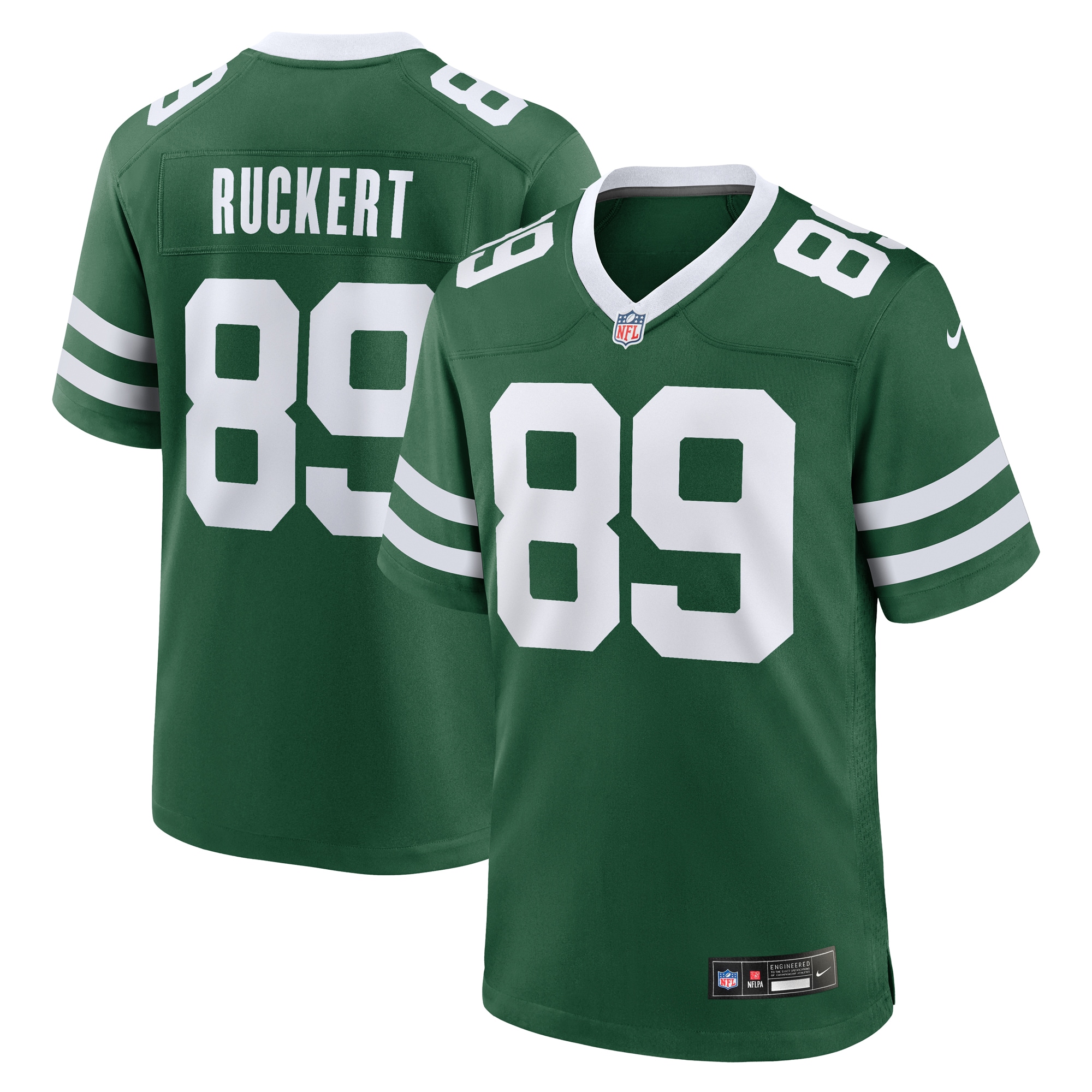 Men's New York Jets Jeremy Ruckert Legacy Green Team Game Jersey JS9241 Saliibo
