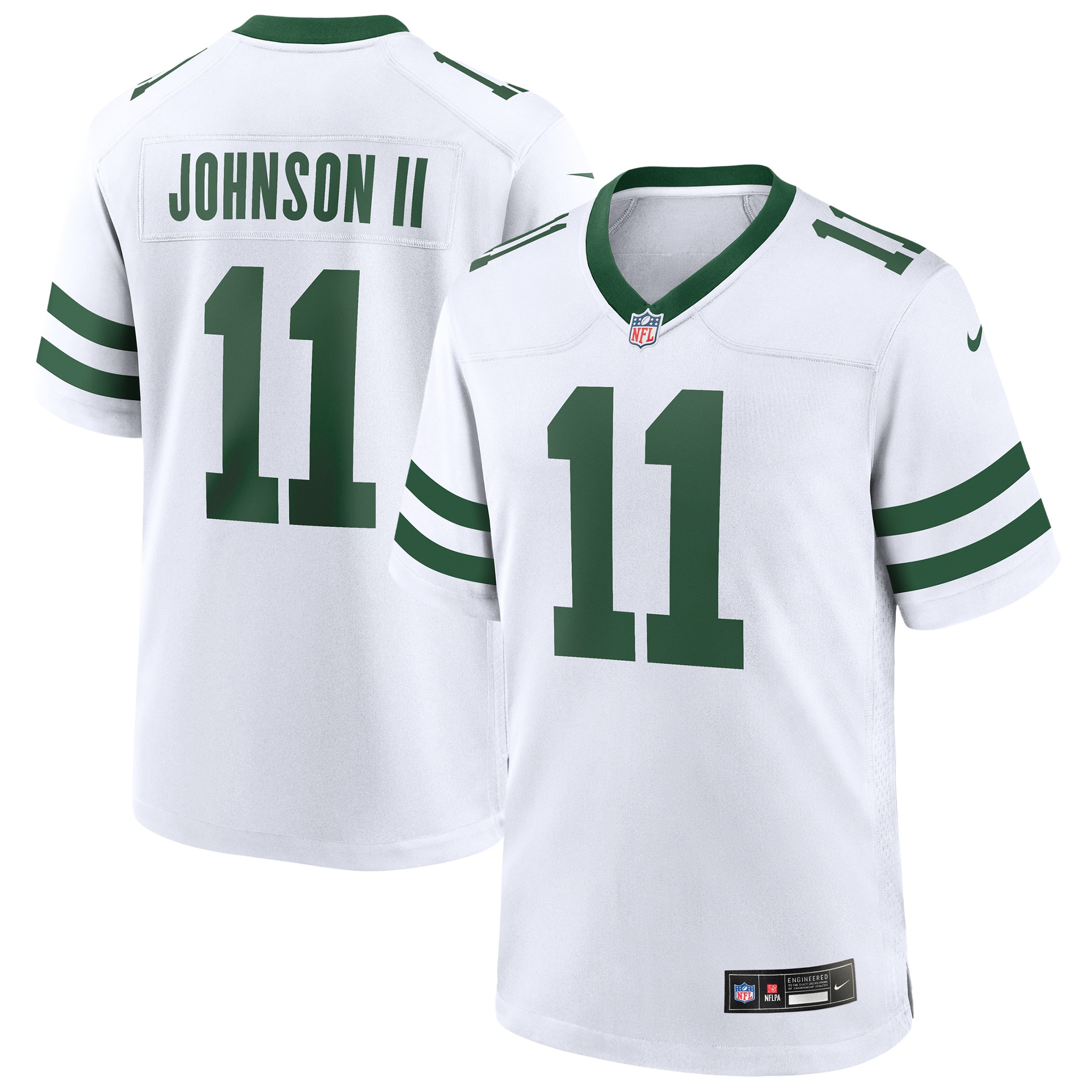 Men's New York Jets Jermaine Johnson II Legacy White Game Jersey JS4284 Saliibo