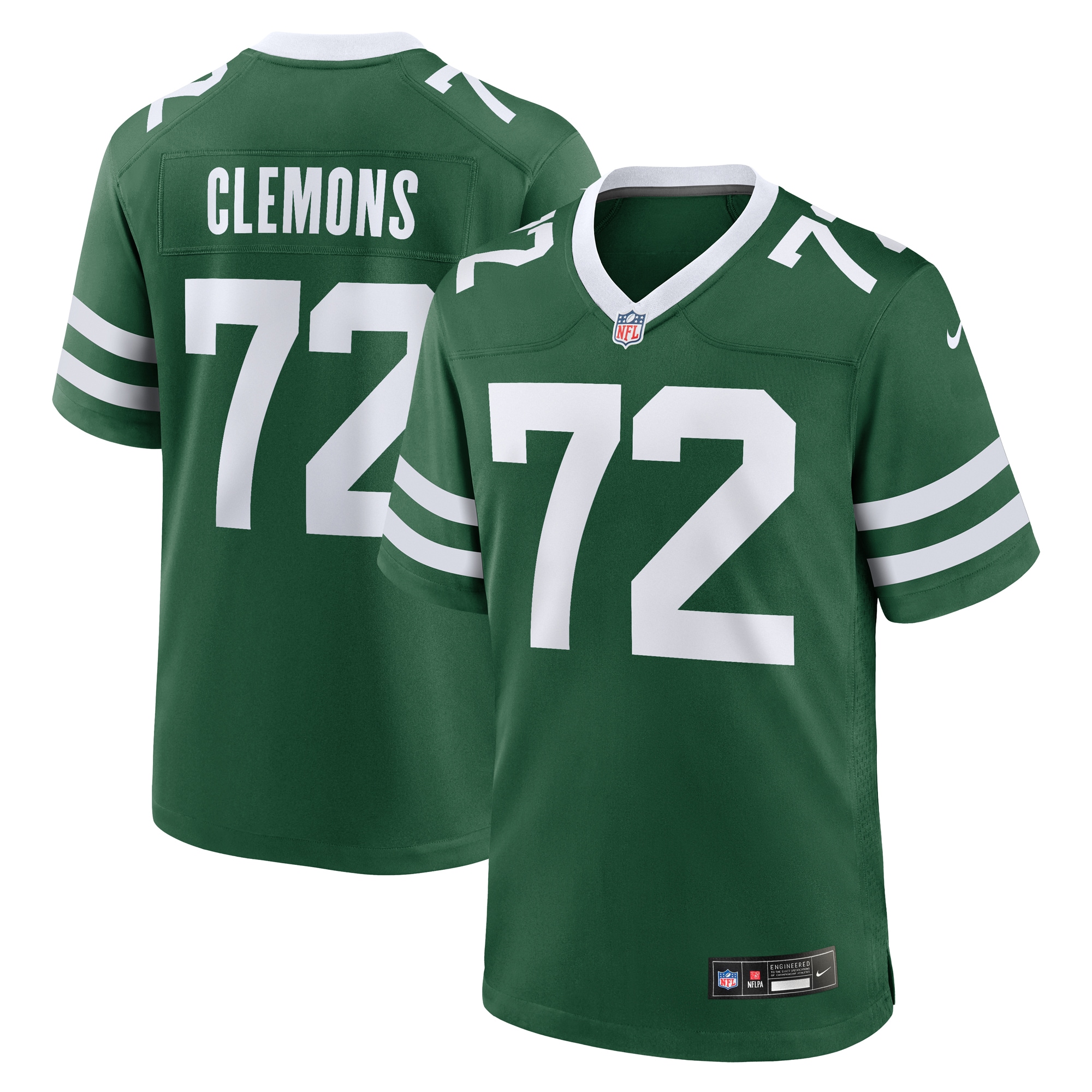 Men's New York Jets Micheal Clemons Legacy Green Team Game Jersey JS2494 Saliibo